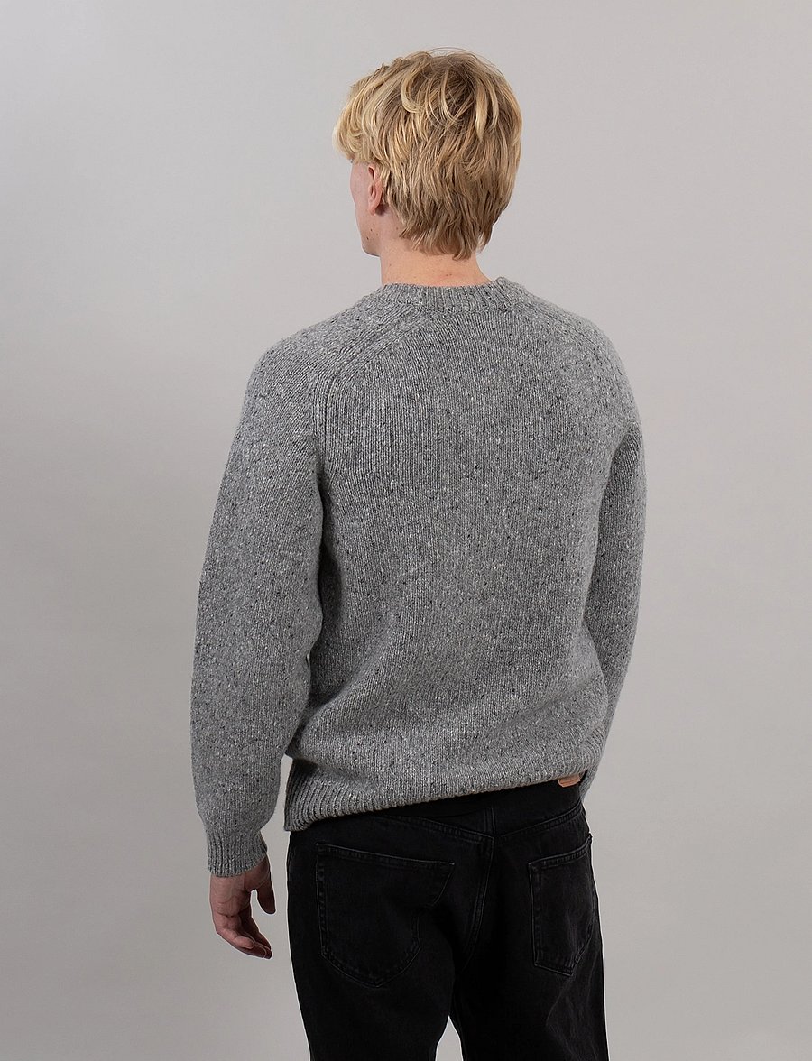 Sätila of Sweden - Dagsnäs sweater - round necks - grey melange - 2