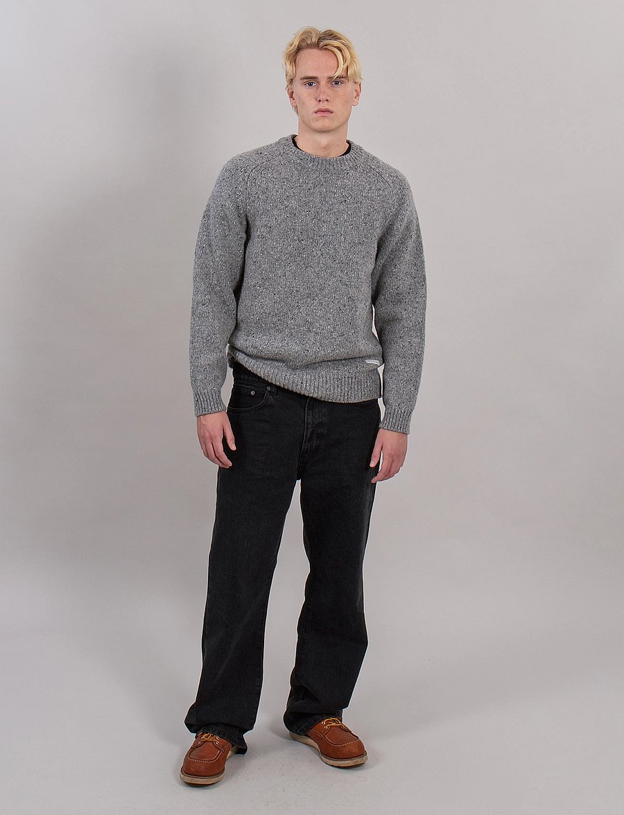 Sätila of Sweden - Dagsnäs sweater - round necks - grey melange - 3