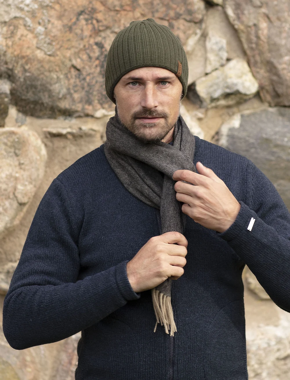 Sätila of Sweden - Lerum scarf - halsdukar - dk navy combo - 0