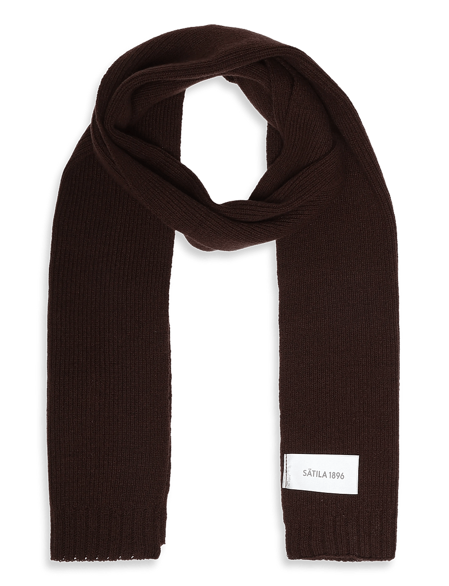 Sätila of Sweden - Elis scarf - talvesallid - dark brown - 0