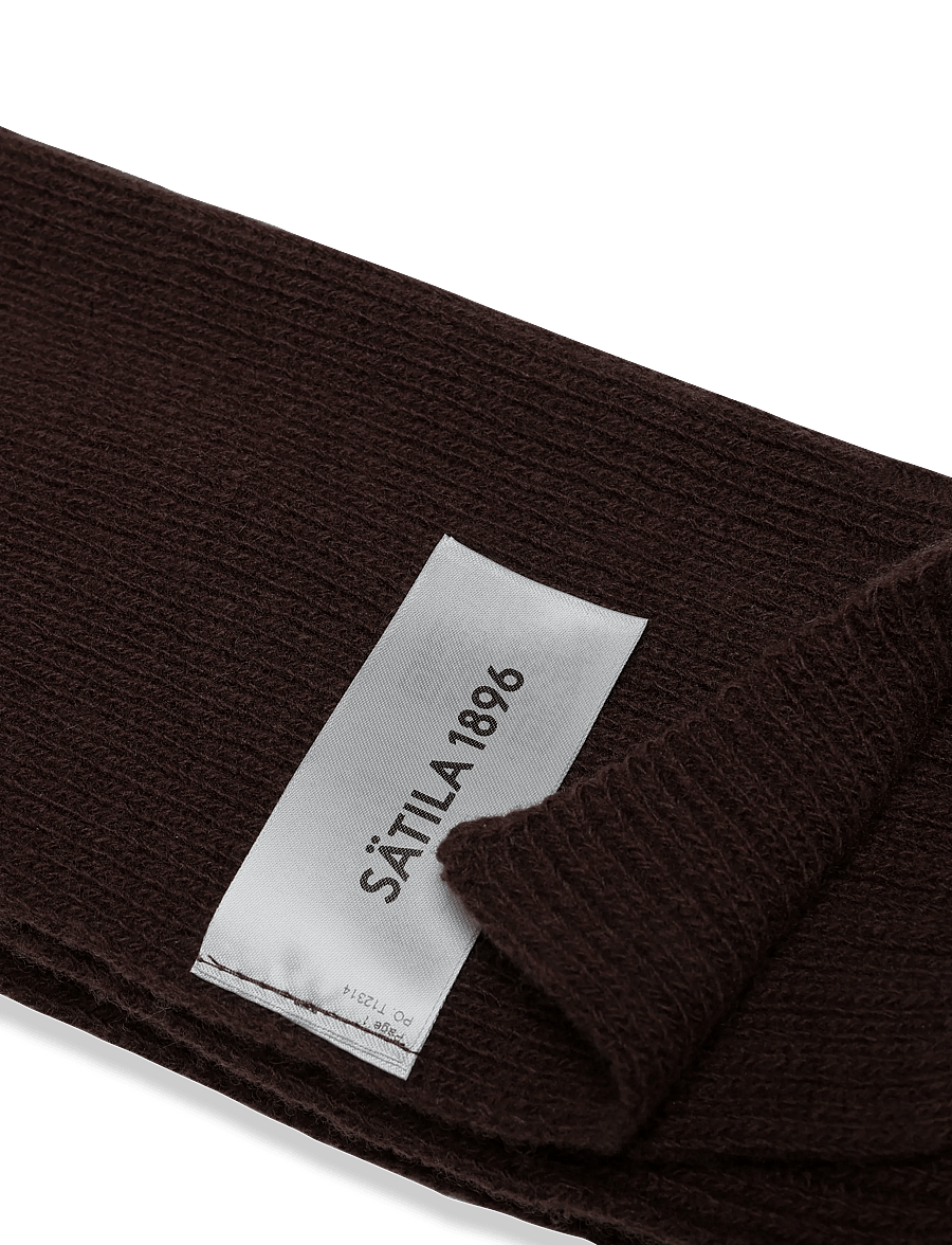 Sätila of Sweden - Elis scarf - talvesallid - dark brown - 1