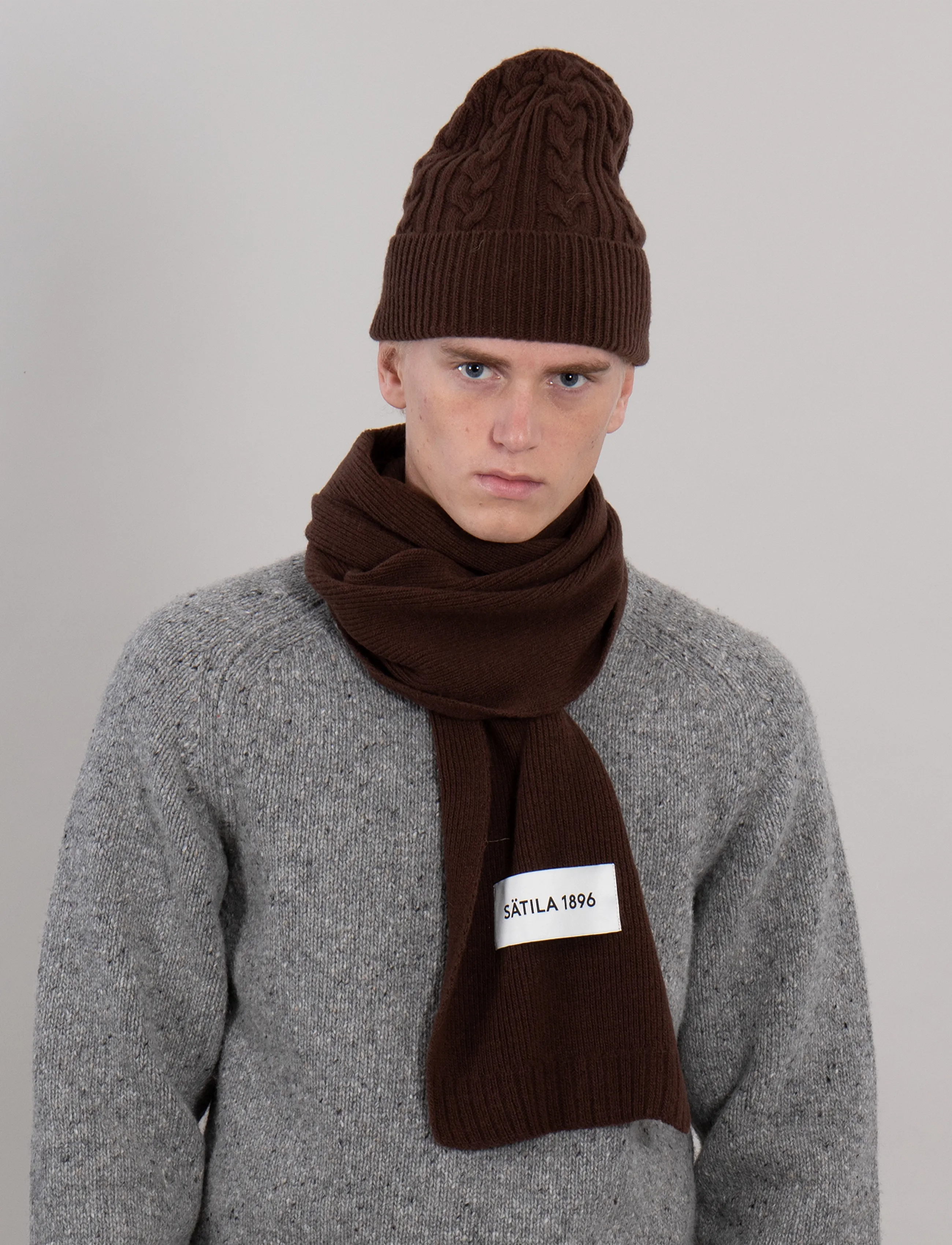 Sätila of Sweden - Elis scarf - accessoires - dark brown - 0