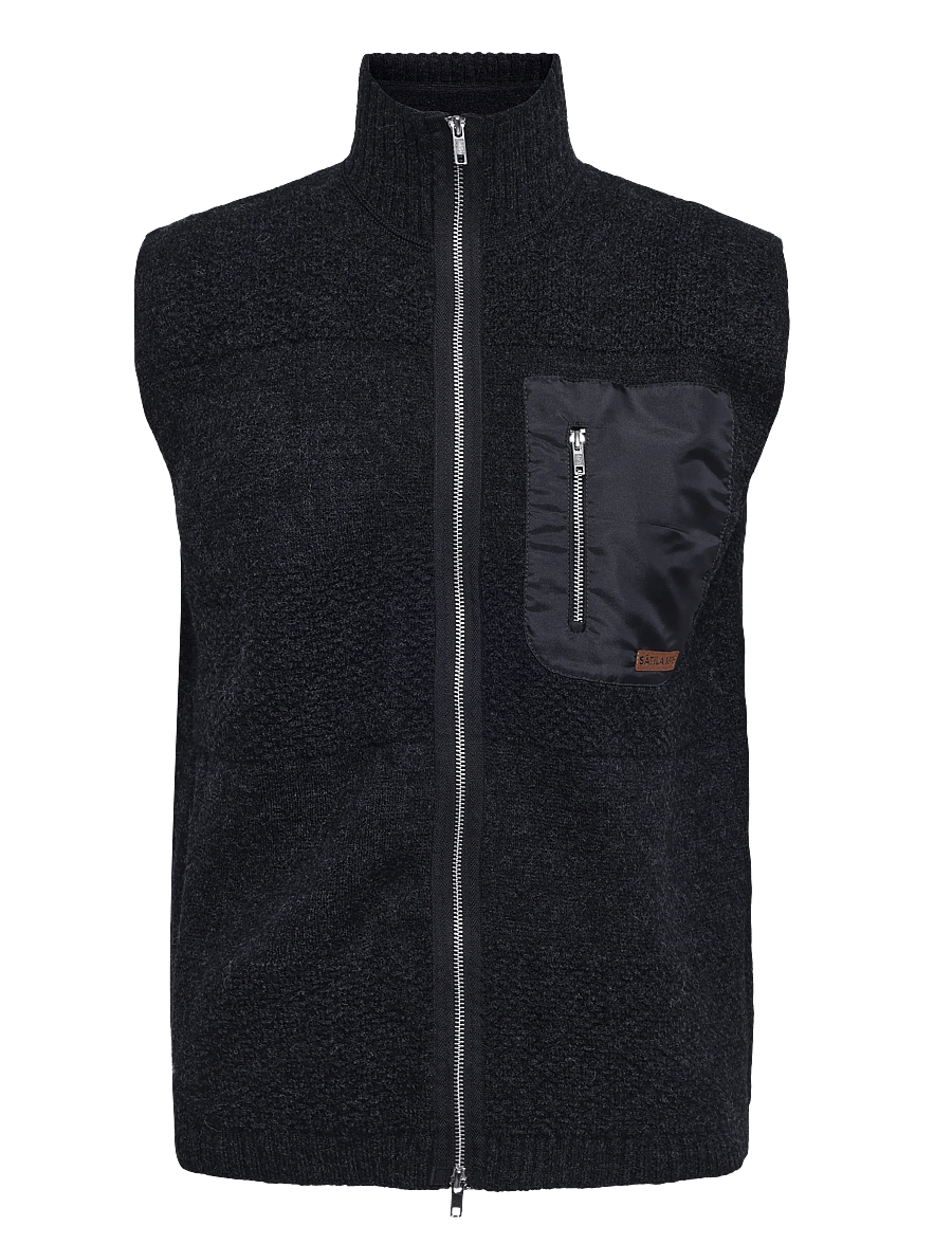 Sätila of Sweden - Boxy boil vest - halstørklæder - anthracite - 0