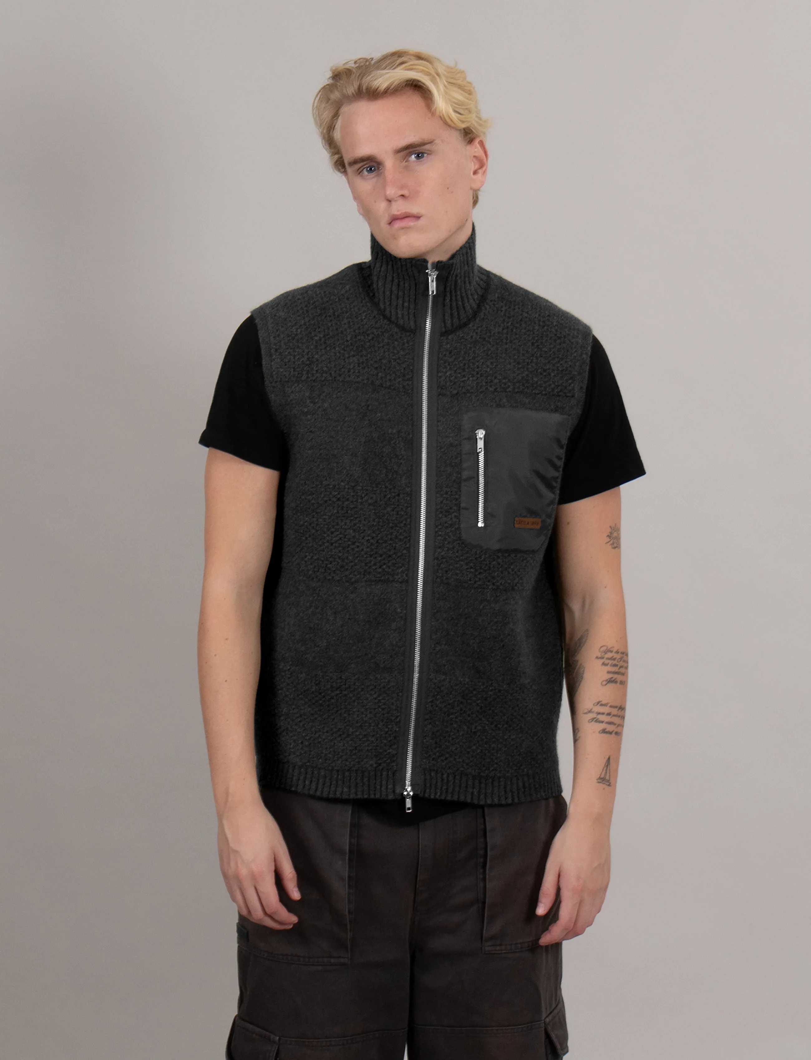 Sätila of Sweden - Boxy boil vest - accessoires - anthracite - 0