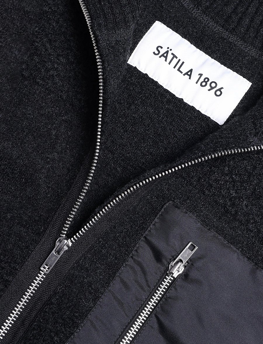 Sätila of Sweden - Boxy boil vest - halstørklæder - anthracite - 2