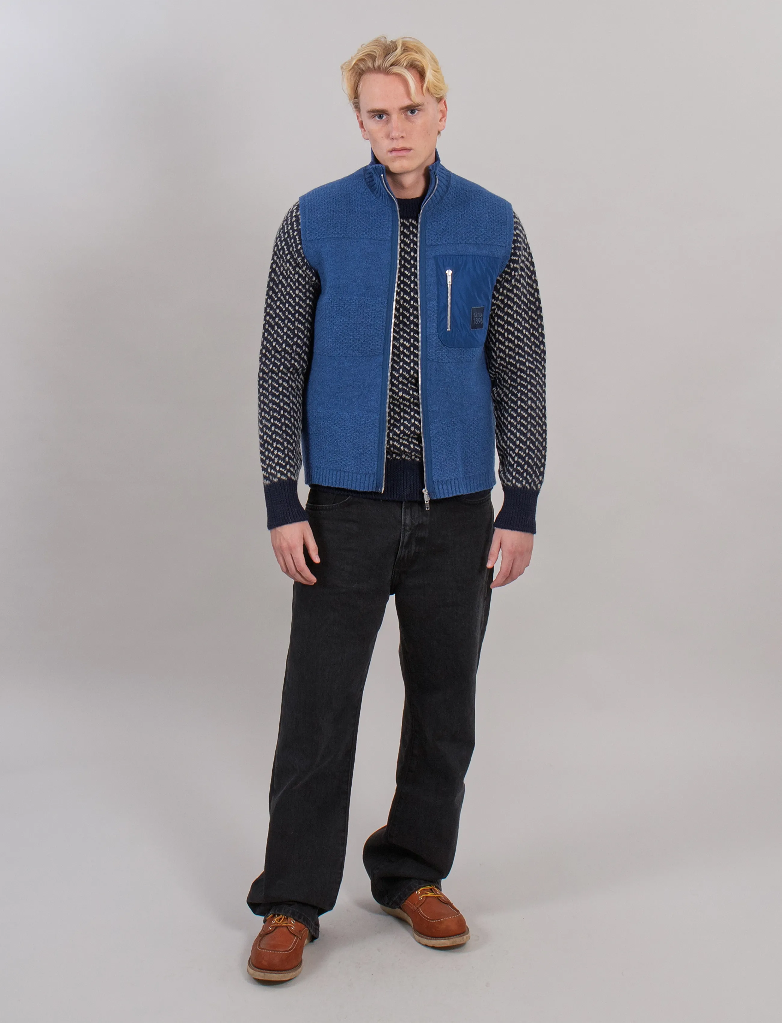 Sätila of Sweden - Boxy boil vest - accessories - bijou blue - 4