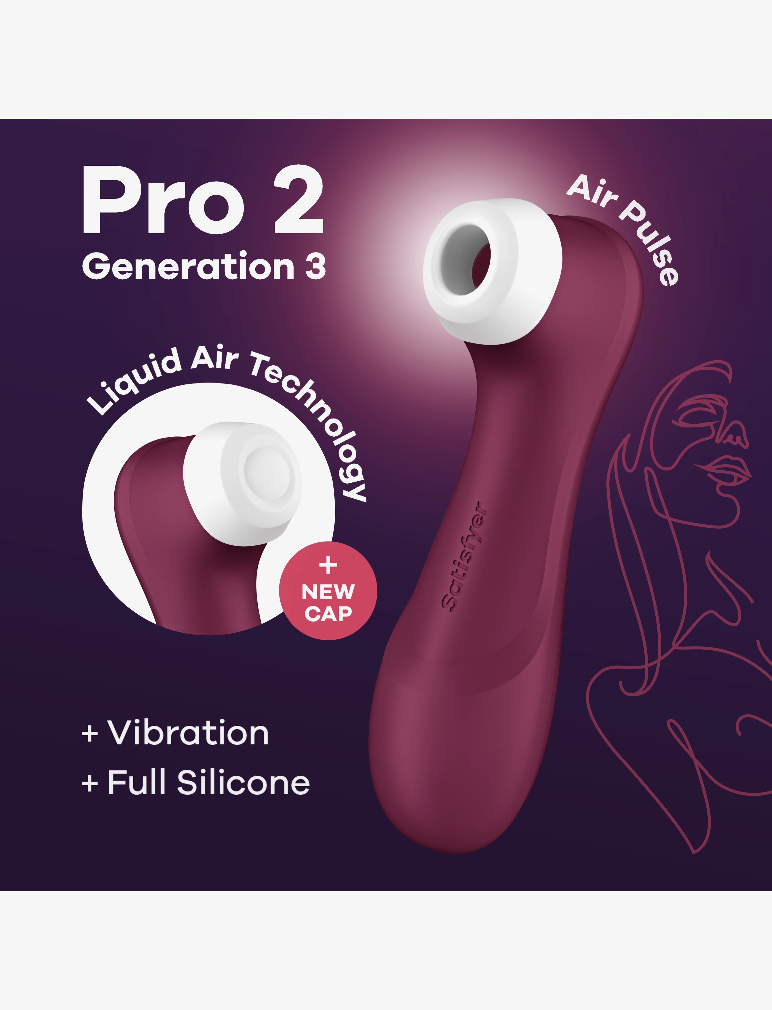 Satisfyer - Satisfyer Pro 2 Generation 3 wine red - satisfyers - wine red - 3