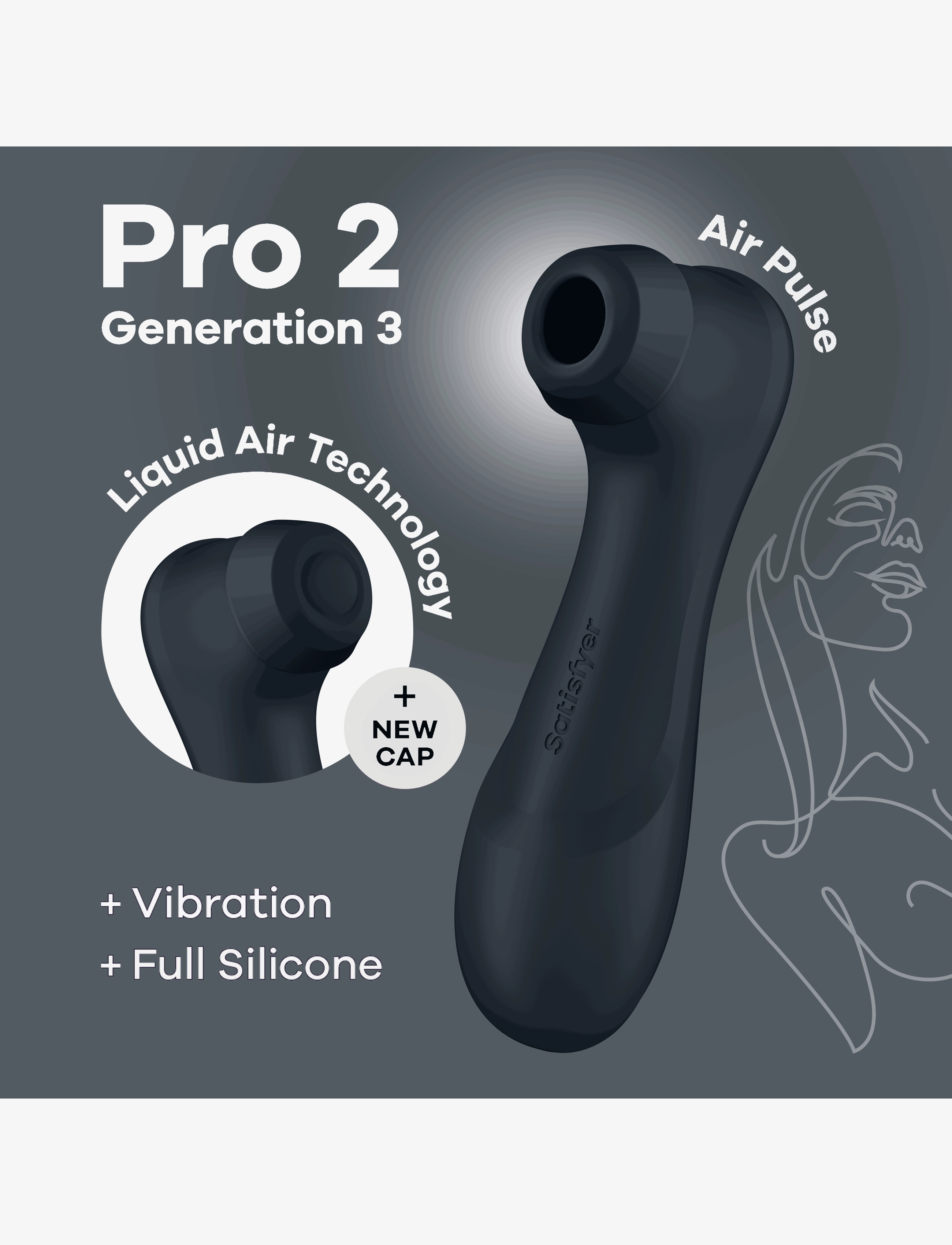 Satisfyer - Satisfyer Pro 2 Generation 3 black - satisfyers - black - 5