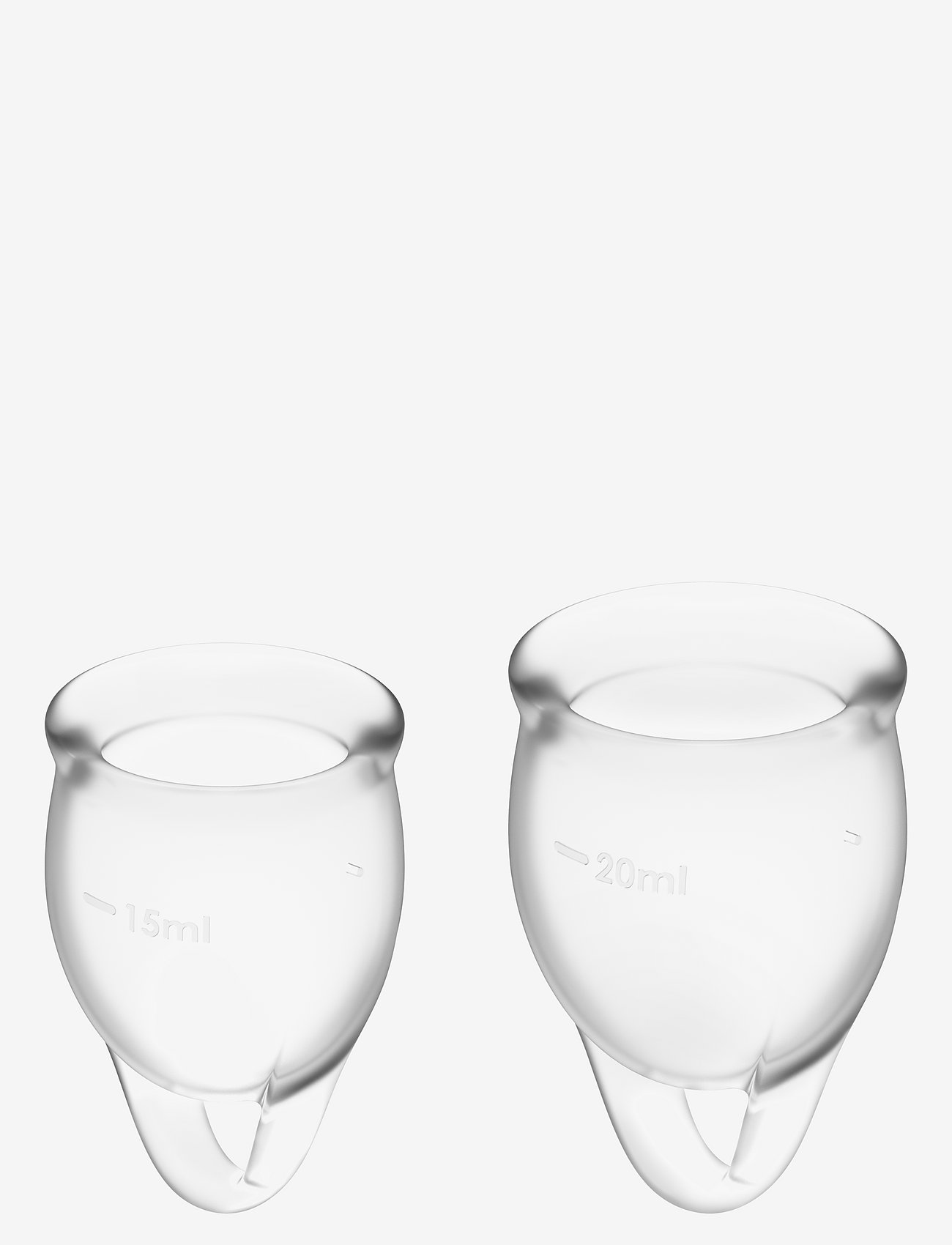Satisfyer - Satisfyer Feel Confident Menstrual Cup Transparent - menstruationsprodukter - no color - 0