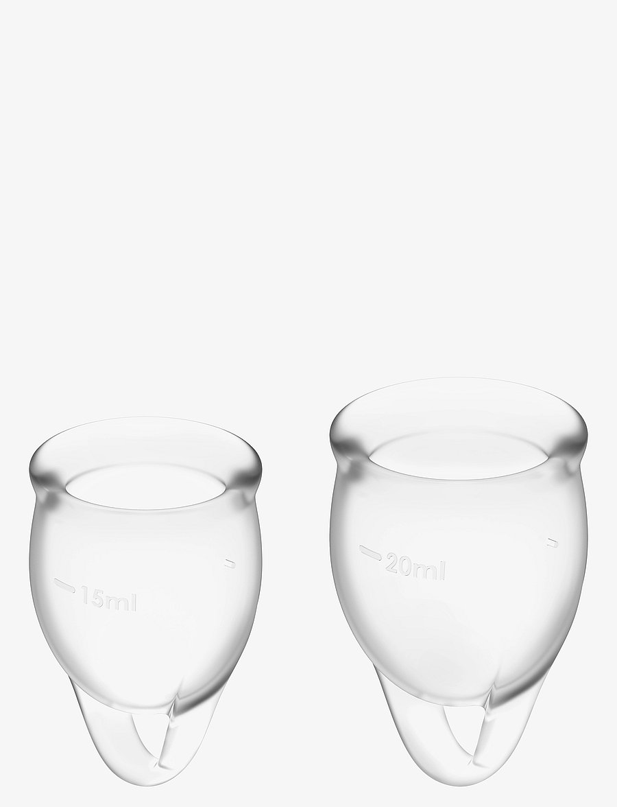 Satisfyer - Satisfyer Feel Confident Menstrual Cup Transparent - menstruatsioonitooted - no color - 0
