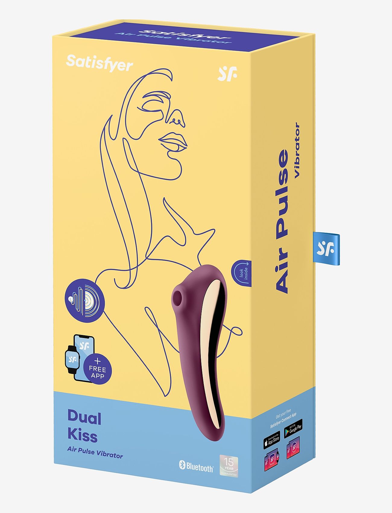 Satisfyer - Satisfyer Dual Kiss Purple - satisfyers - no color - 1