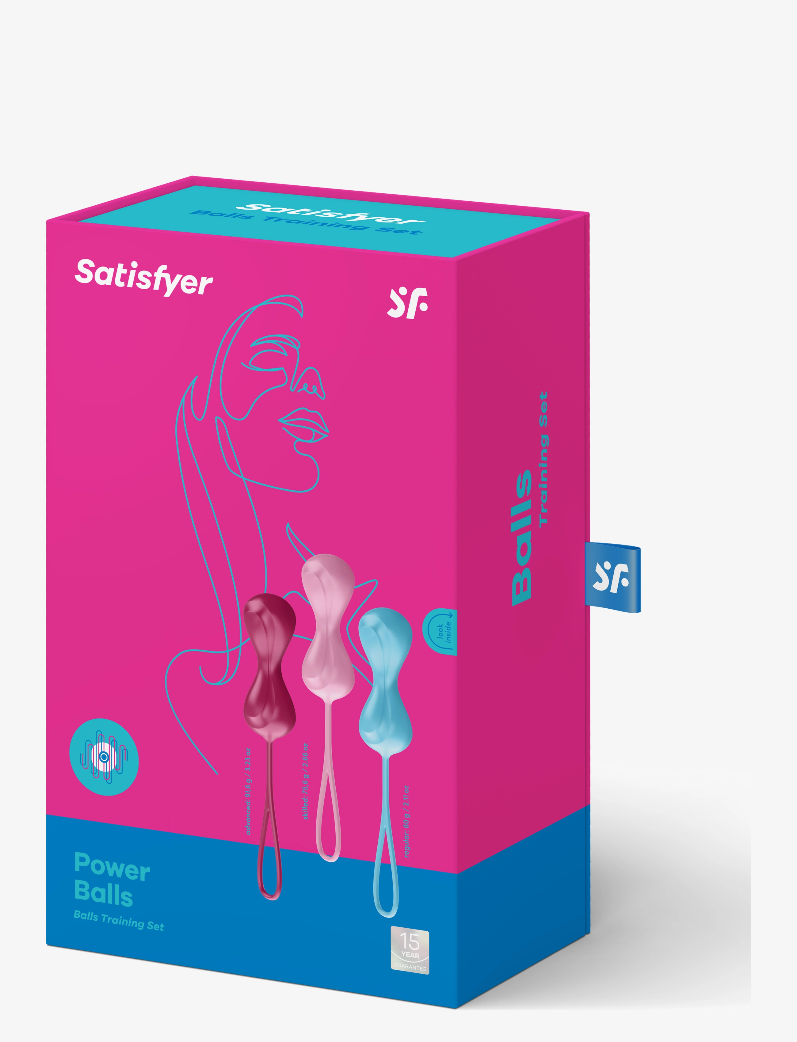 Satisfyer - Satisfyer Power Balls Set of 3 - geisha-kugler & bækkenbundskugler - no color - 2