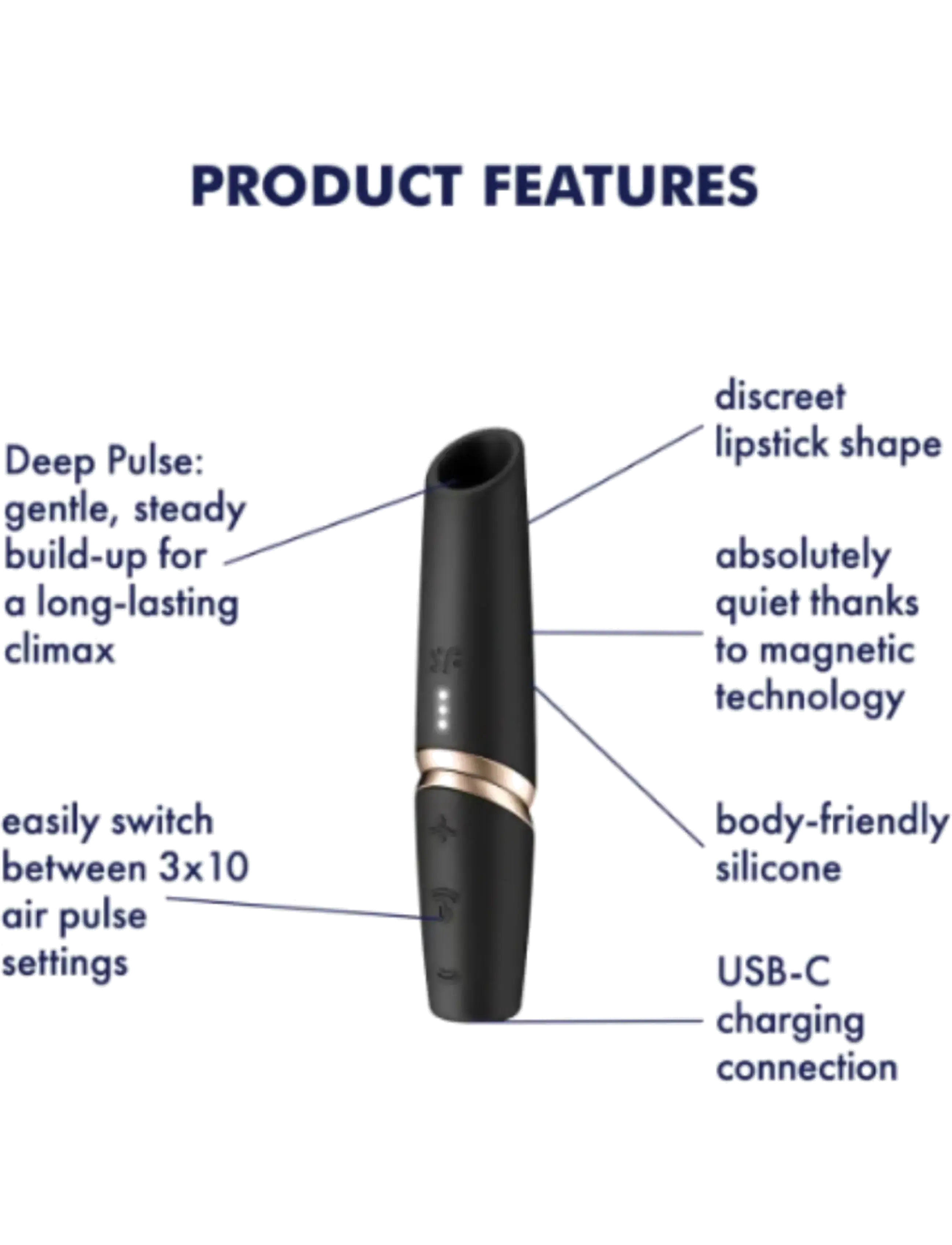 Satisfyer - Satisfyer Perfect Kiss Mini Vibrator - black - 4
