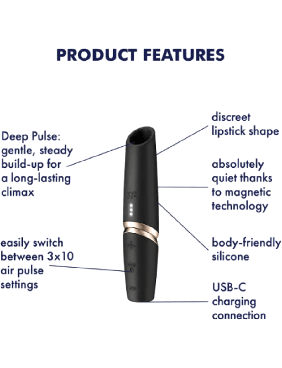 Satisfyer - Satisfyer Perfect Kiss Mini Vibrator - black - 4