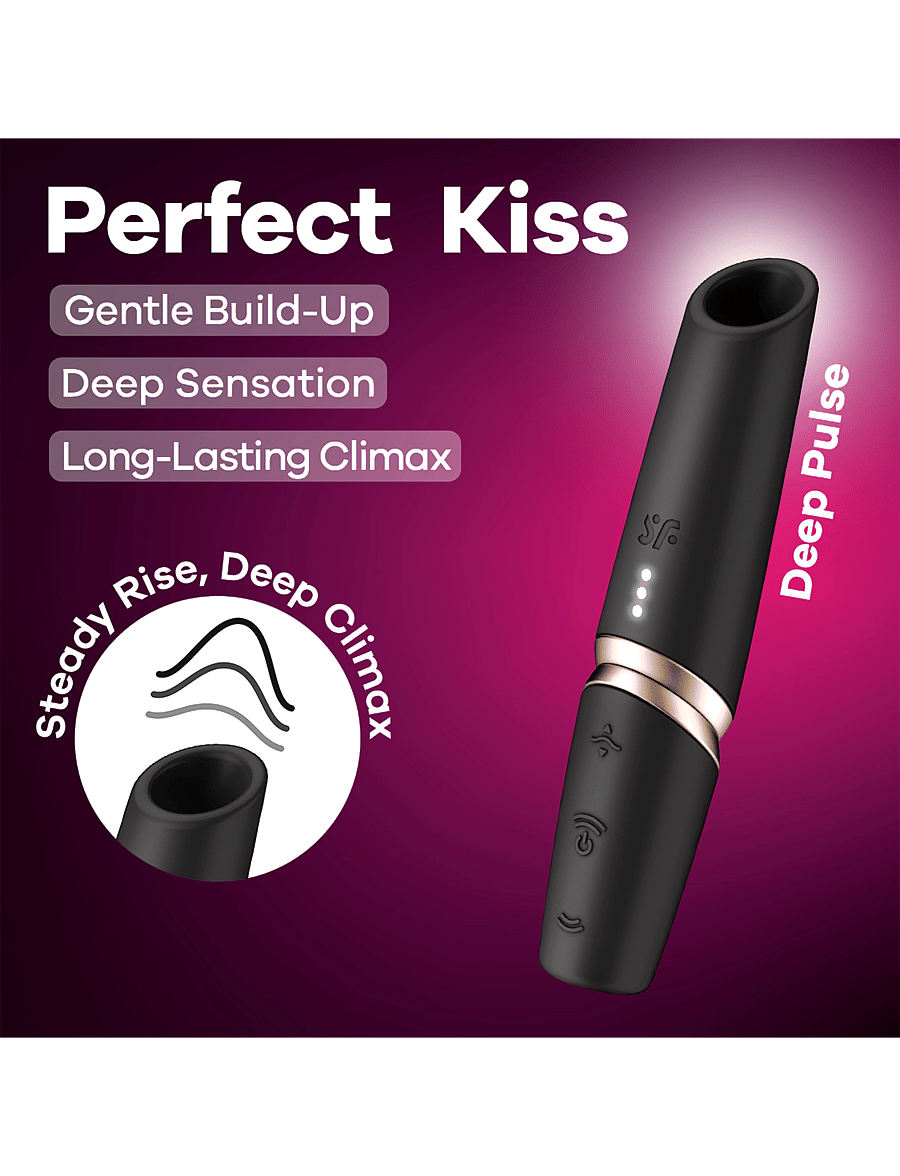 Satisfyer - Satisfyer Perfect Kiss Mini Vibrator - black - 5