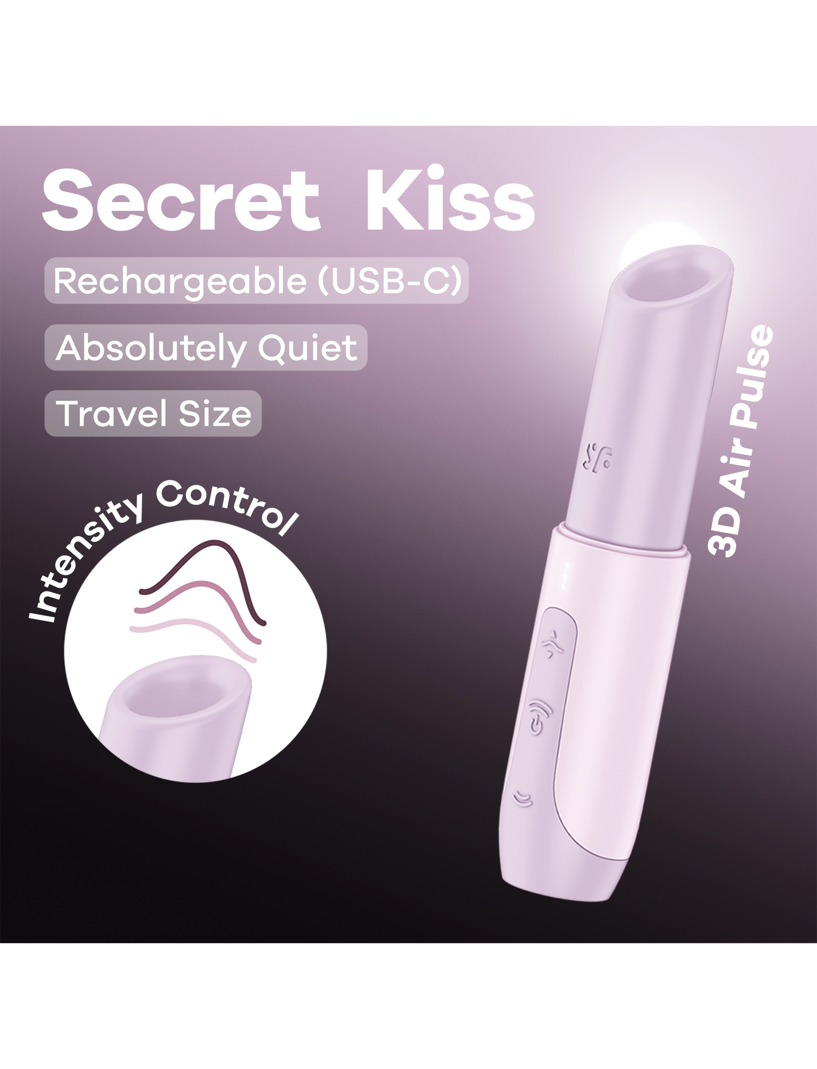Satisfyer - Satisfyer Secret Kiss Mini Vibrator - satisfyers - pink - 5