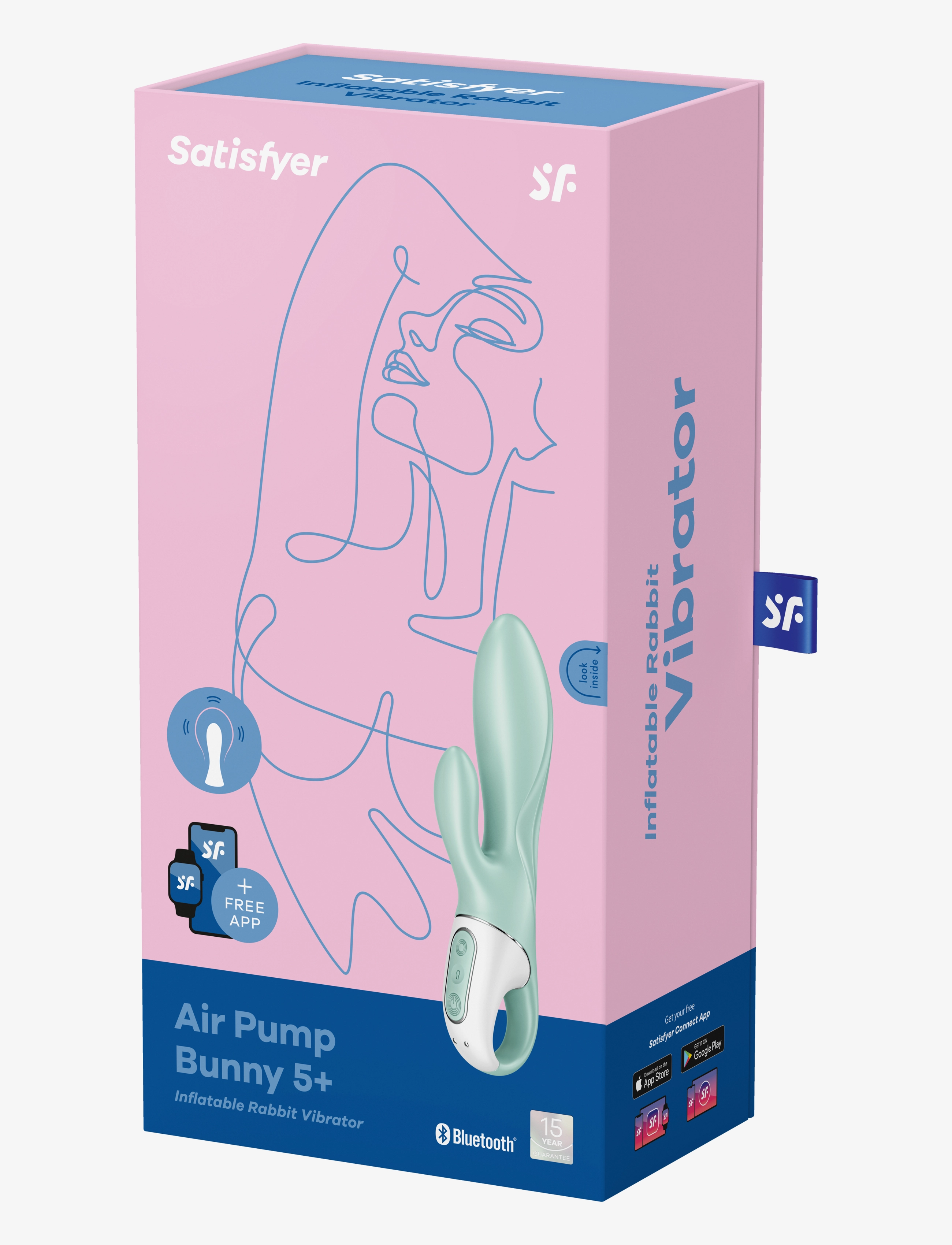 Satisfyer - Satisfyer Air Pump Bunny 5+ mint - sex & intimitet - no color - 2