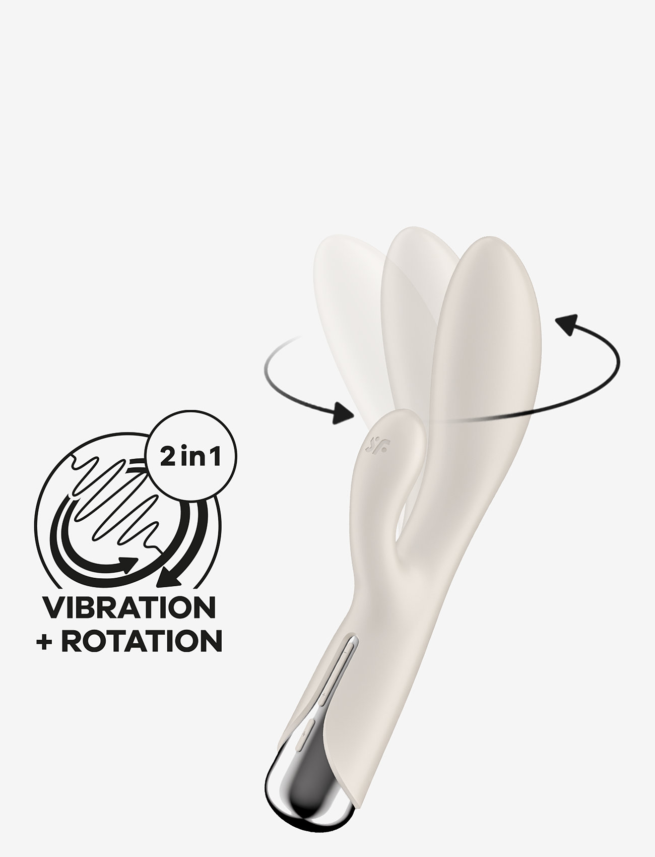 Satisfyer - Satisfyer Spinning Rabbit 1 Beige - vibratorer - no color - 5