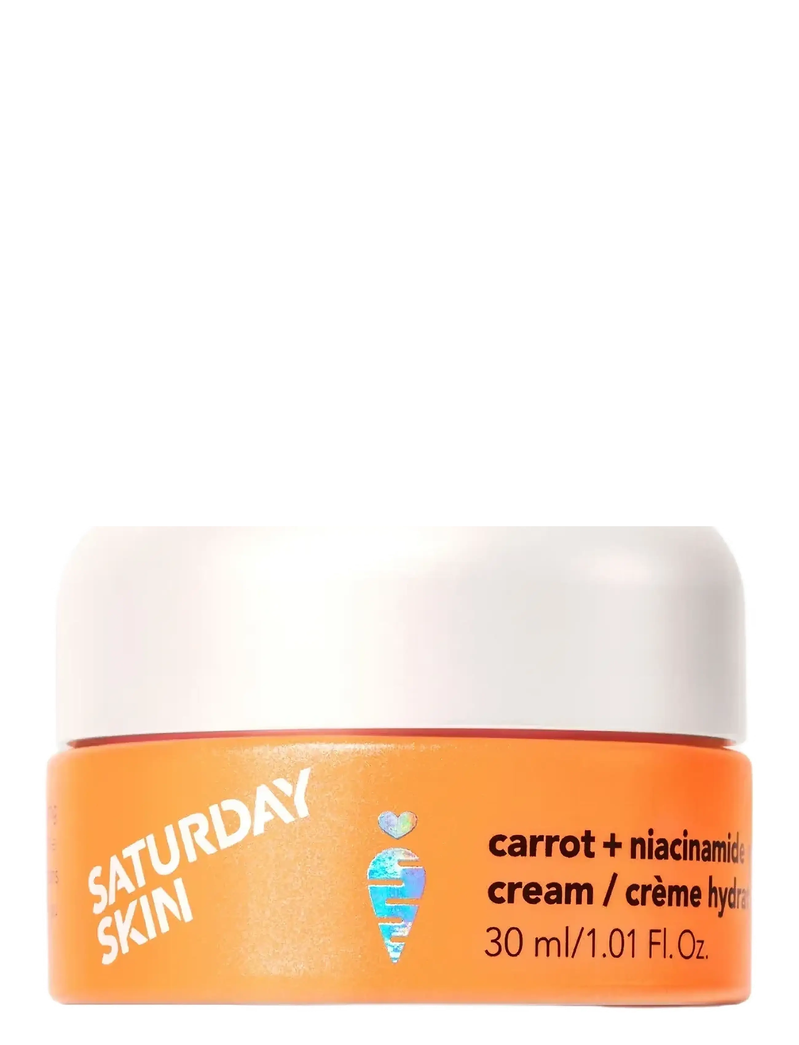 Saturday Skin Carrot + Niacinamide Moisturizing Cream 30Ml, Day Cremes, Hvid, Str: 30 ML