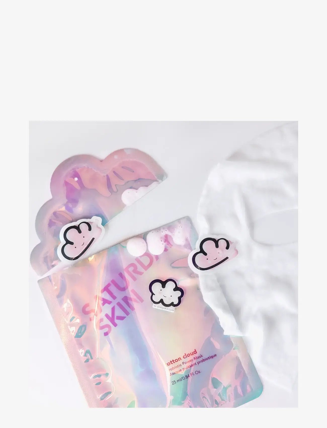 Saturday Skin - Cotton Cloud Probiotic Power Sheetmask 25ml - detox masker - no color - 1
