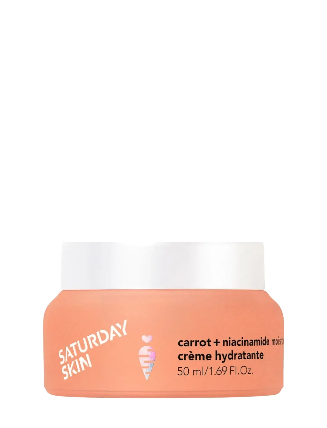 Saturday Skin Carrot + Niacinamide Moisturizing Cream 50ml, 50 ml, White, Fugtighedscreme > Dagcreme, Dame