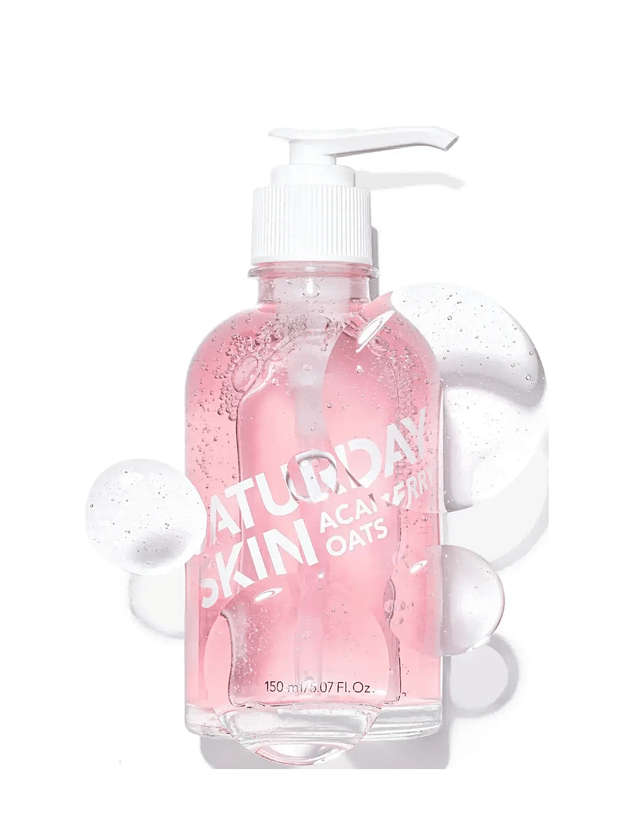 Saturday Skin - Acai Berry + Oats Antioxidant Gel Cleanser 150ml - näopesu - no color - 2