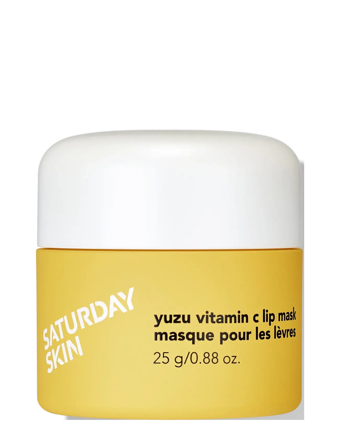 Saturday Skin Yuzu Vitamin C Lip Mask 25G, Lip Vinegar & Dressing Bottless, Hvid, Str: 25 G