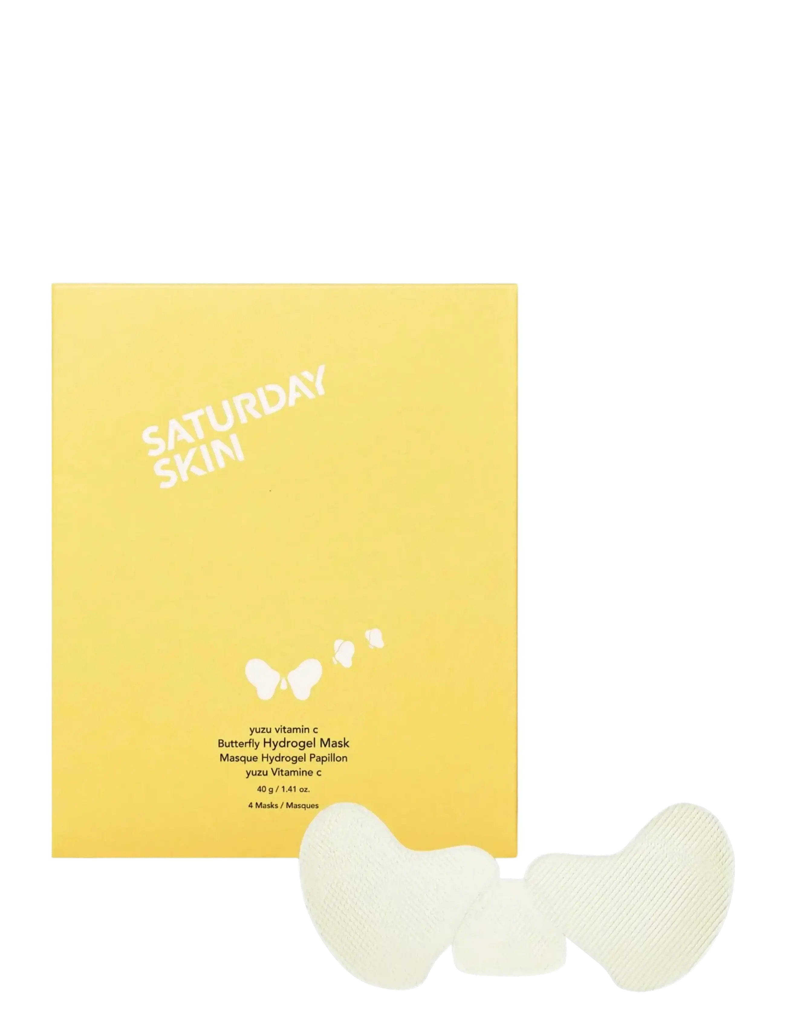 Saturday Skin Saturday Skin Yuzu Vitamin C Butterfly Hydrogel Mask 4-Pack, 4 PCS, Nude, Masker > Sheetmask, Dame