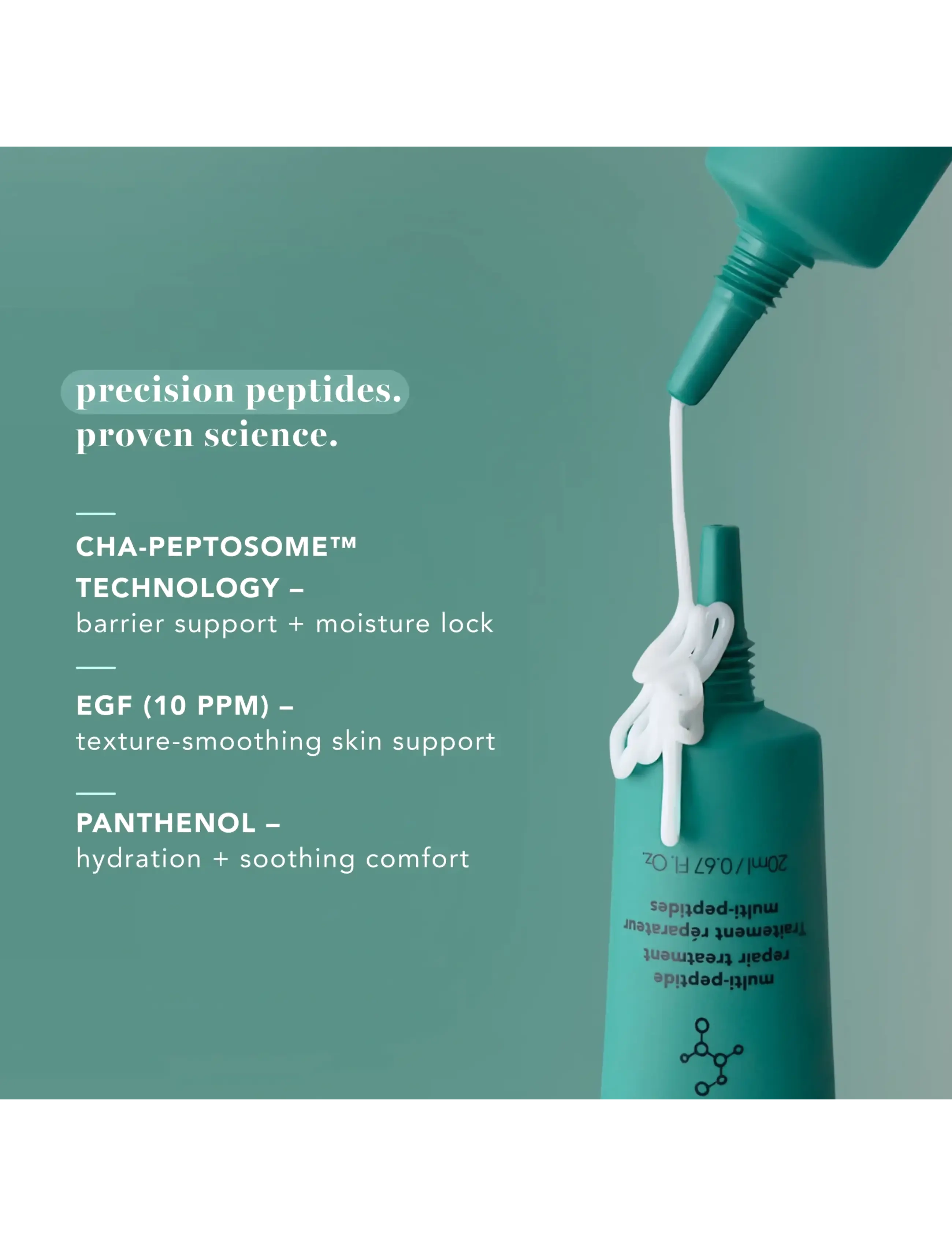 Saturday Skin - SATURDAY SKIN Multi-Peptide Repair Treatment 20ml - hudpleje - white - 2