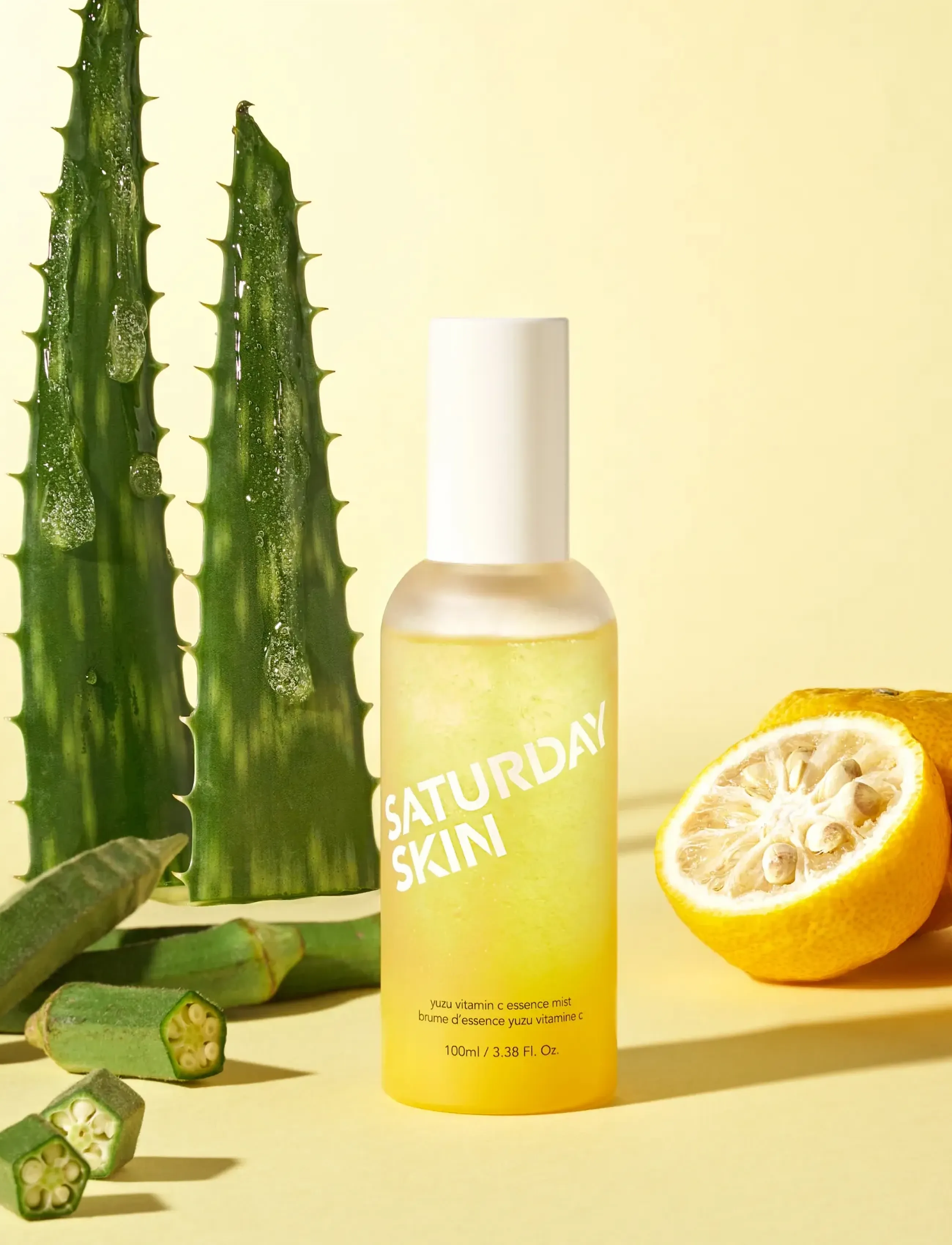 Saturday Skin - SATURDAY SKIN Yuzu Vitamin C Essence Face Mist 100ml - ansigtsmist - yellow - 4