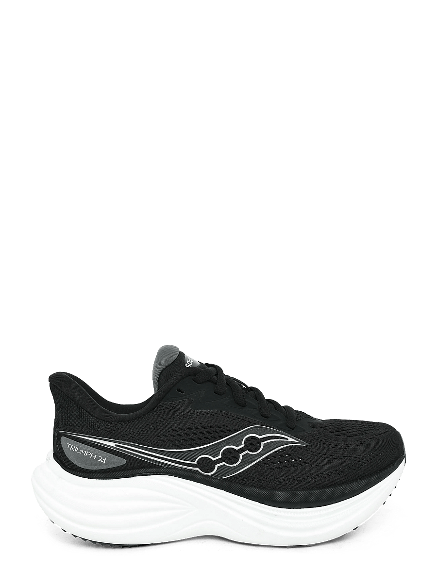 Saucony - TRIUMPH 24 WIDE - løbesko - black/silver - 2