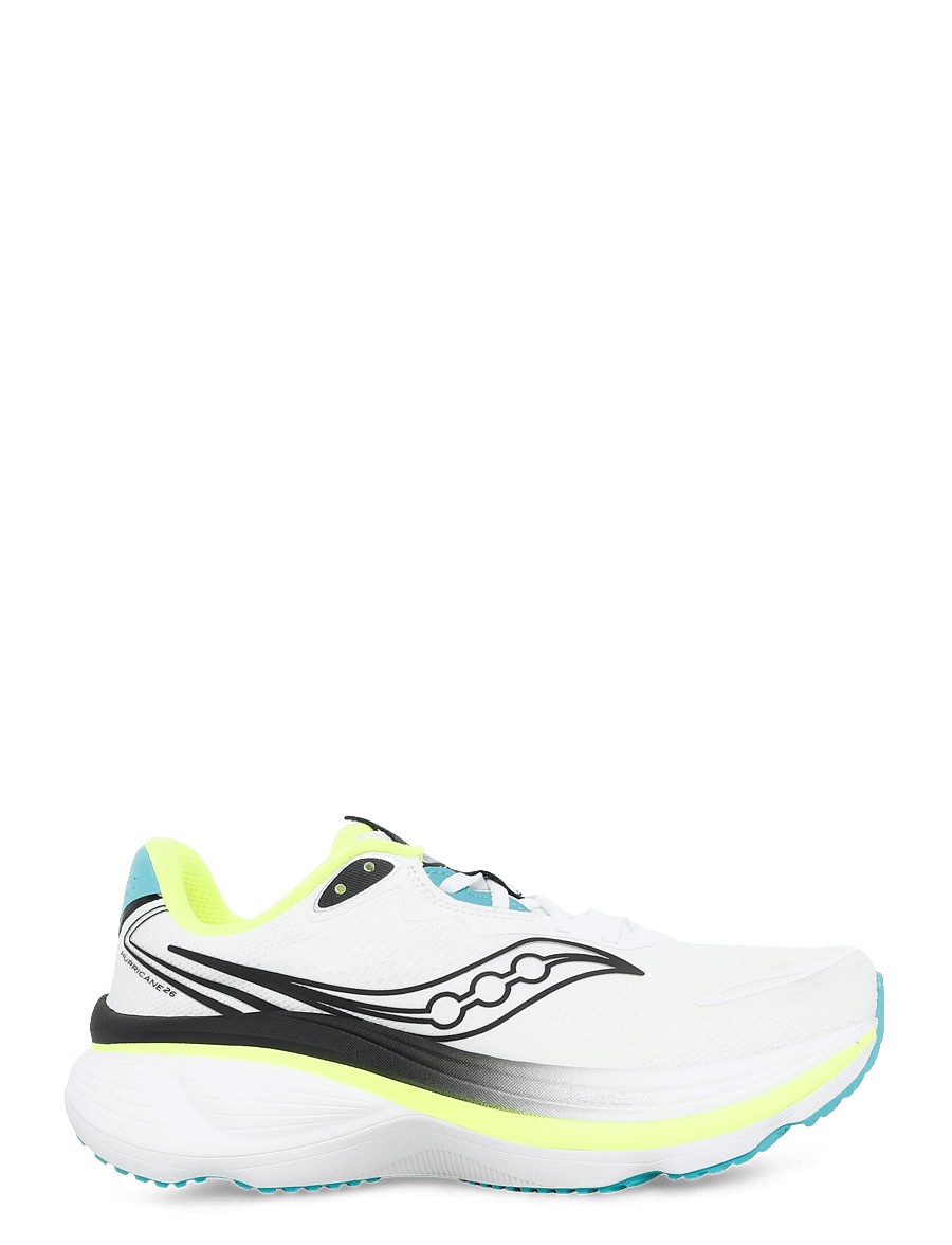 Saucony - HURRICANE 26 - jooksujalatsid - white/citron - 2