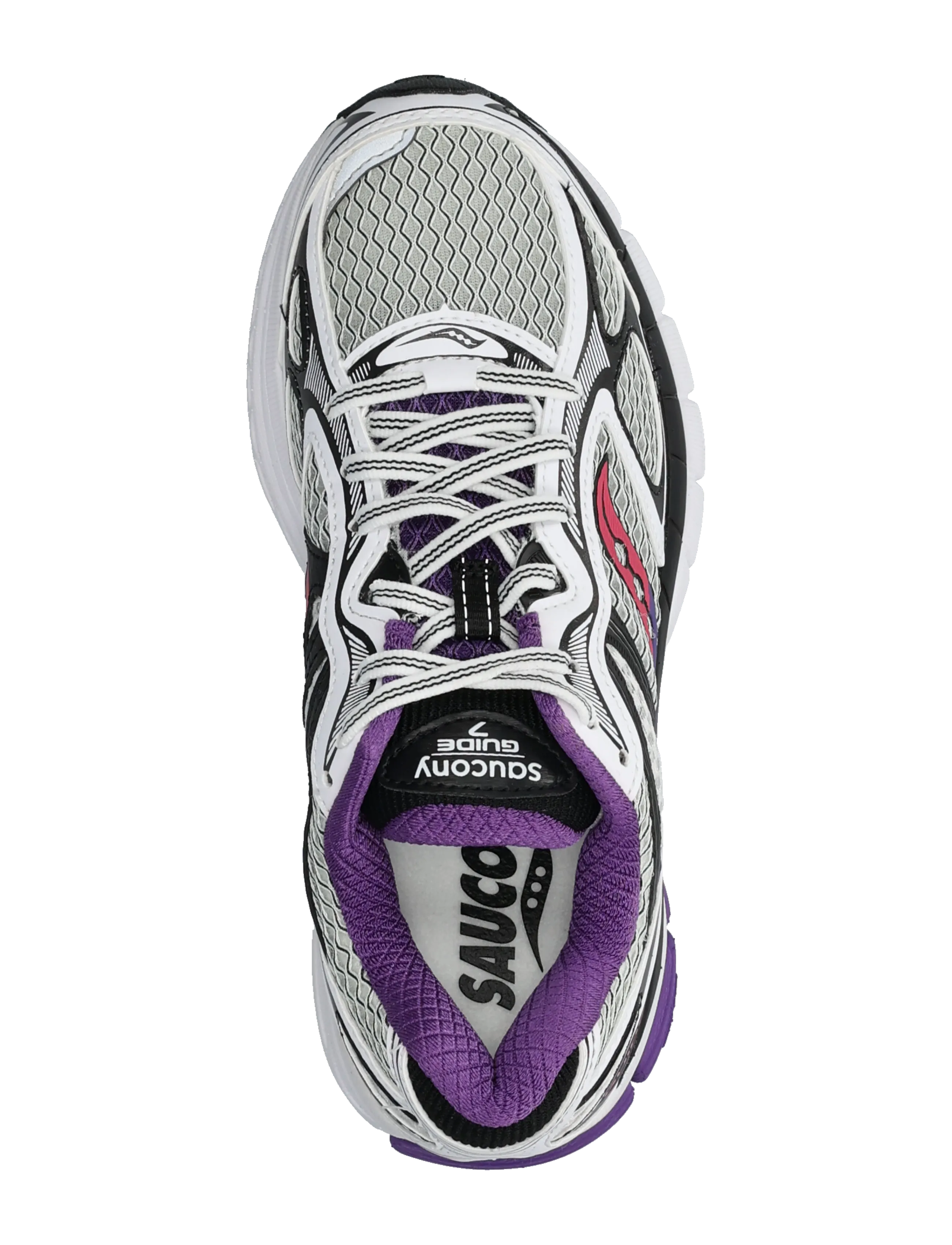 Saucony - Progrid Guide 7 Unisex - niedriger schnitt - white/drupe - 3