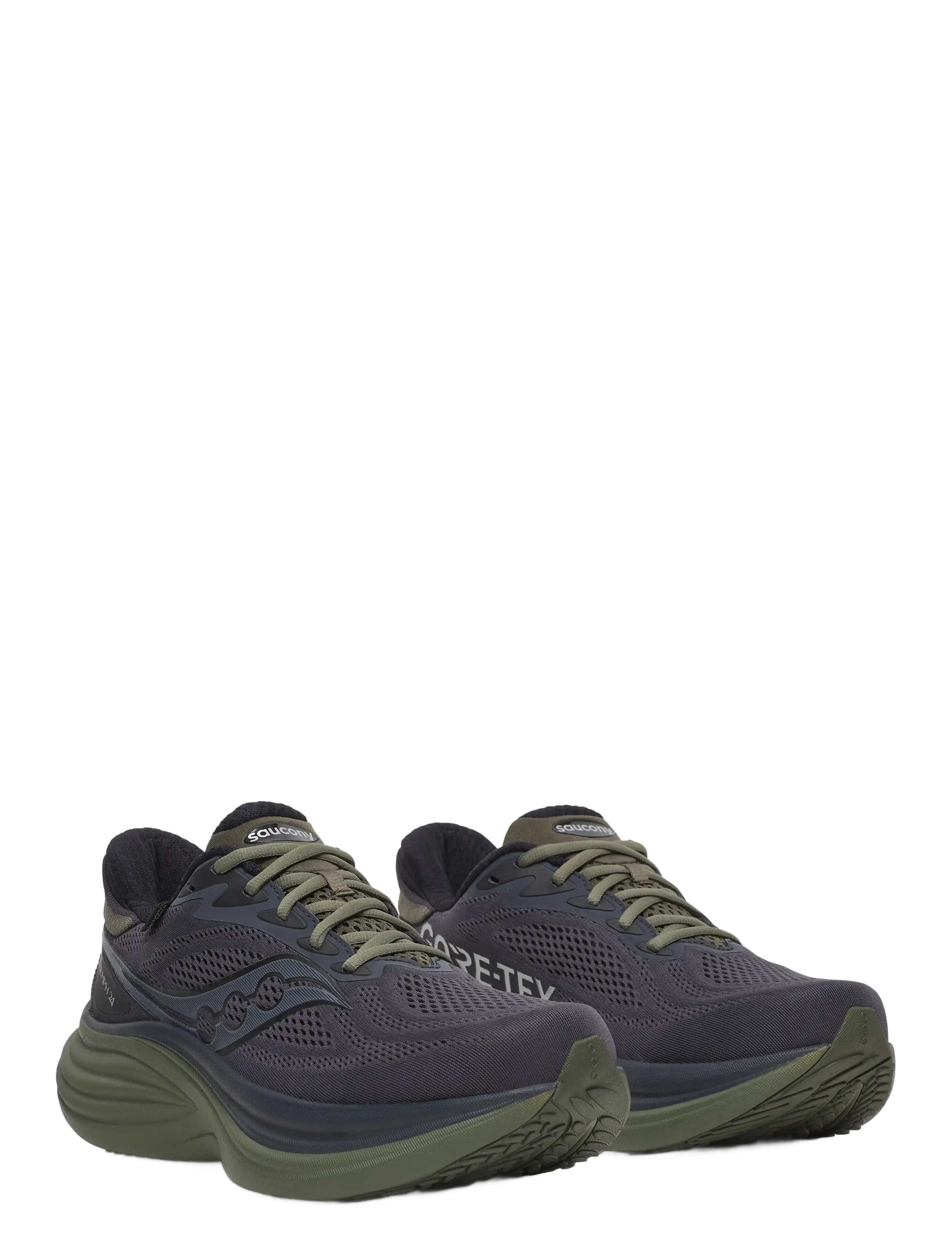 Saucony TRIUMPH 24 GTX - Saucony - EBONY/FATIGUE / grey