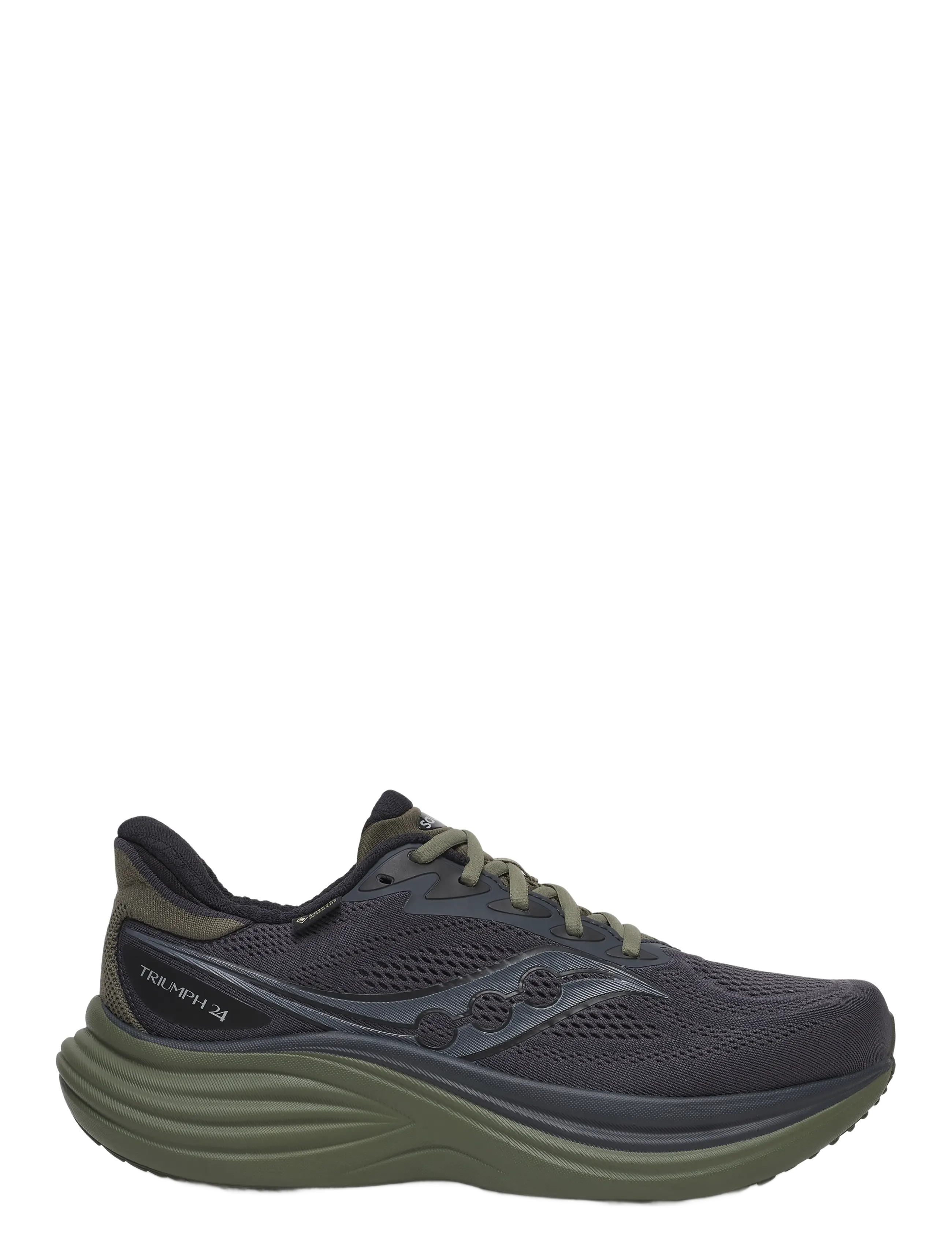 Saucony - TRIUMPH 24 GTX - running shoes - ebony/fatigue - 1