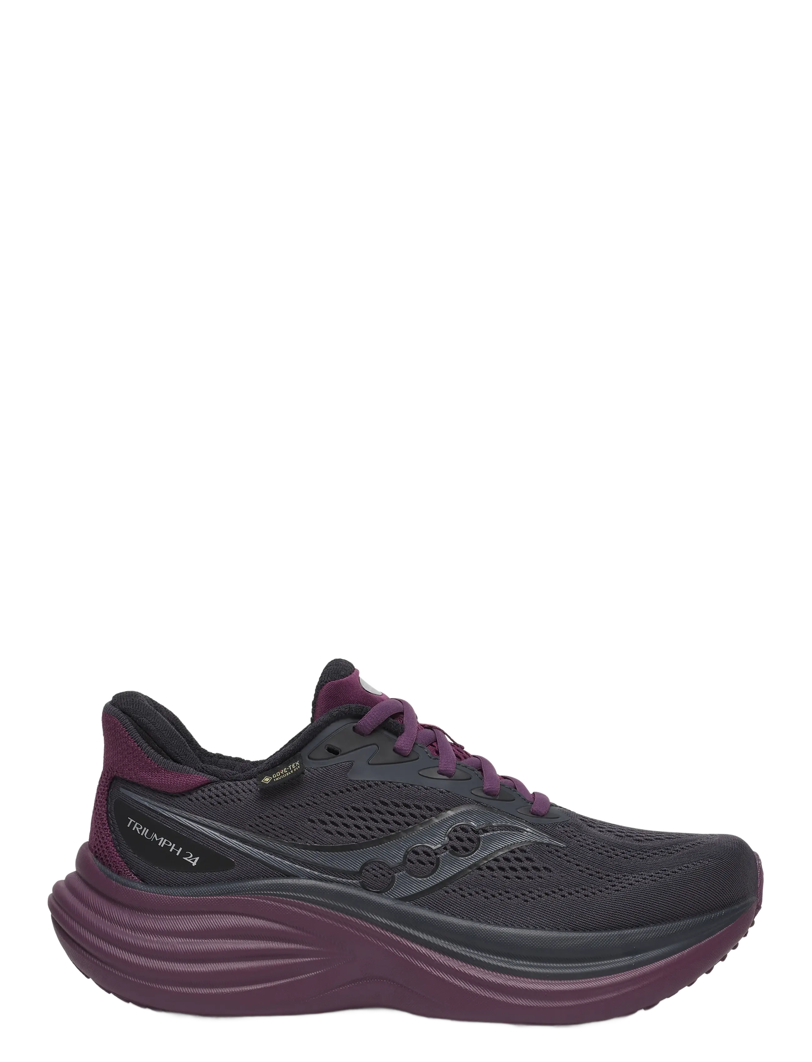 Saucony - TRIUMPH 24 GTX - running shoes - ebony/eggplant - 1