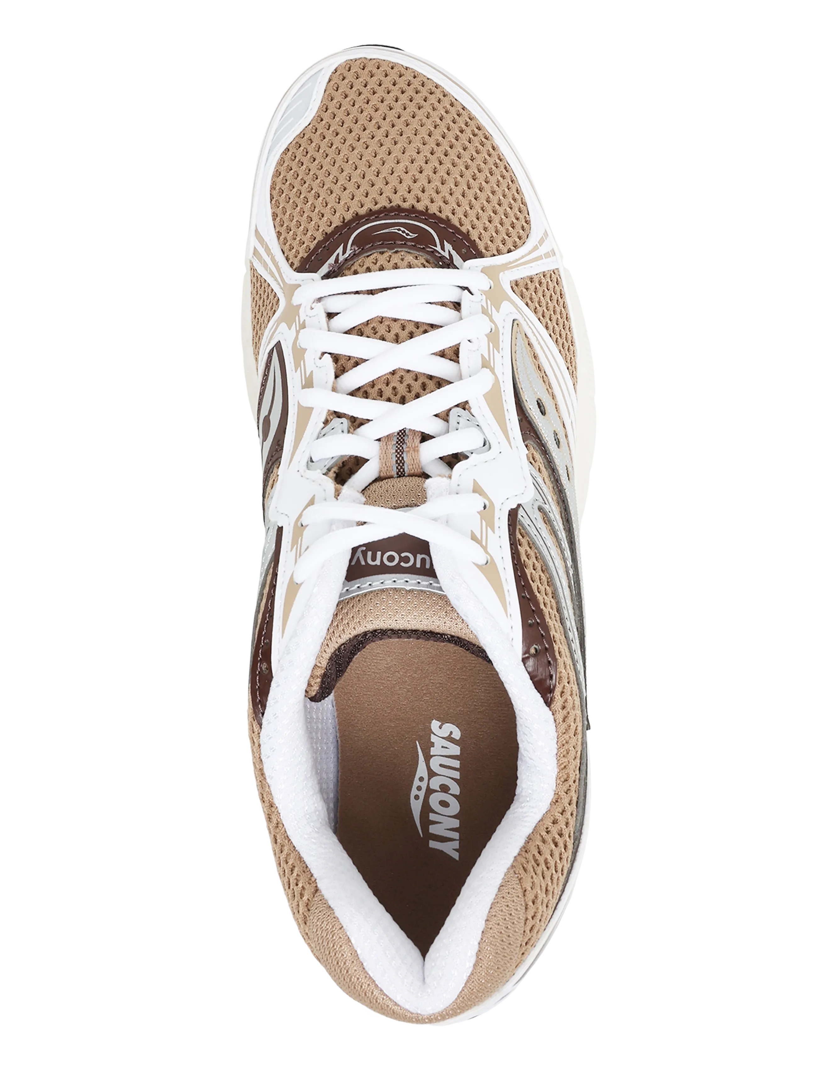 Saucony - GRID LEGACY - låga sneakers - saddle/white - 3
