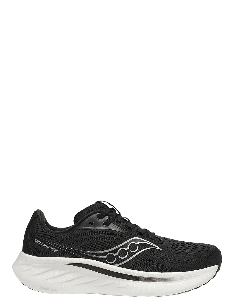 Saucony - RIDE 18 - löparskor - black/white - 0