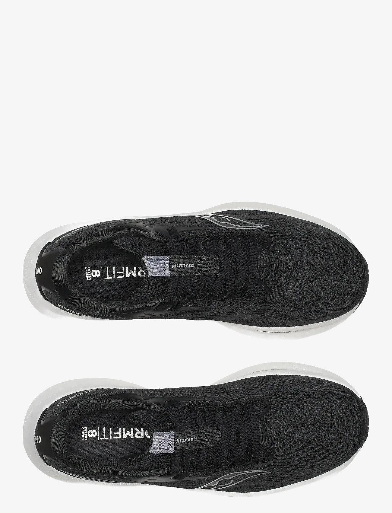 Saucony - RIDE 18 - löparskor - black/white - 4