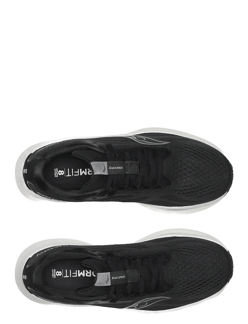 Saucony - RIDE 18 - löparskor - black/white - 4