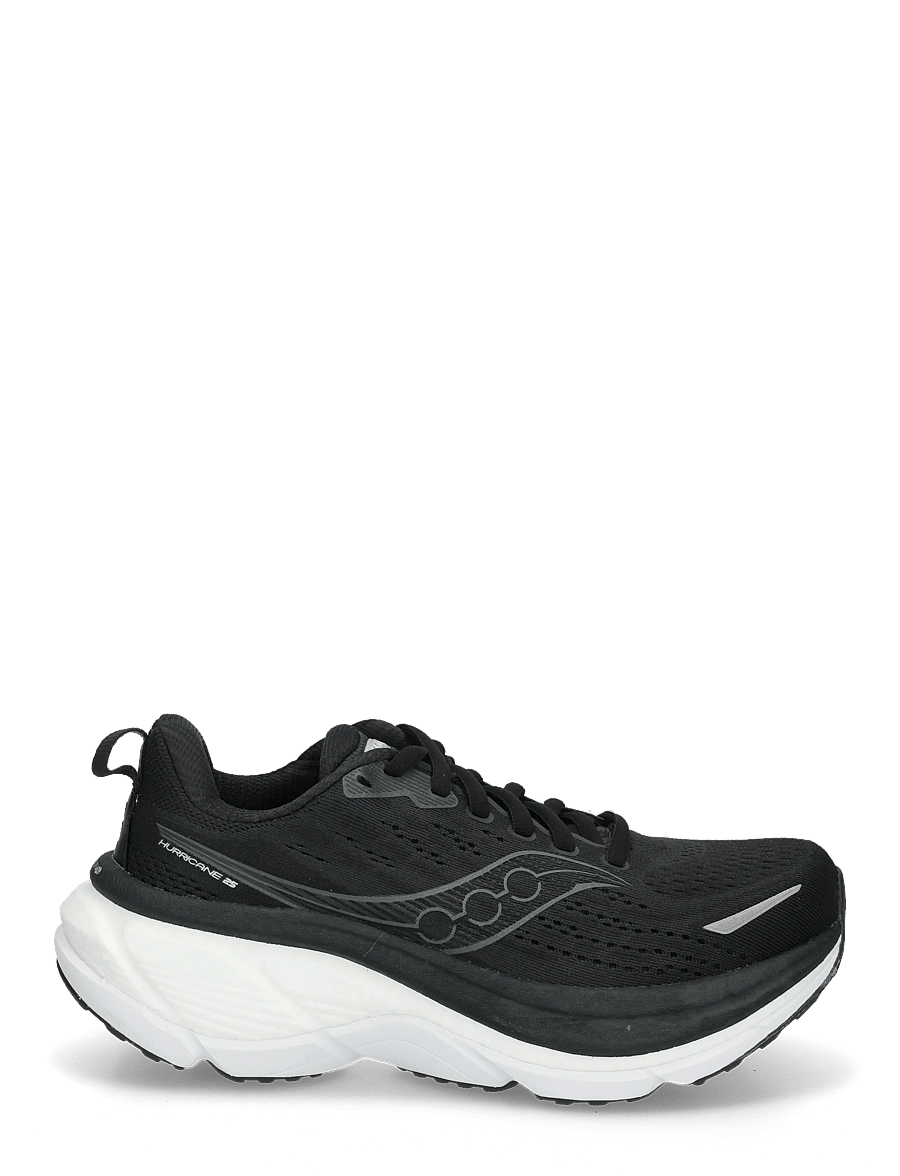 Saucony - Hurricane 25 Wide Women - jooksujalatsid - black/white - 2