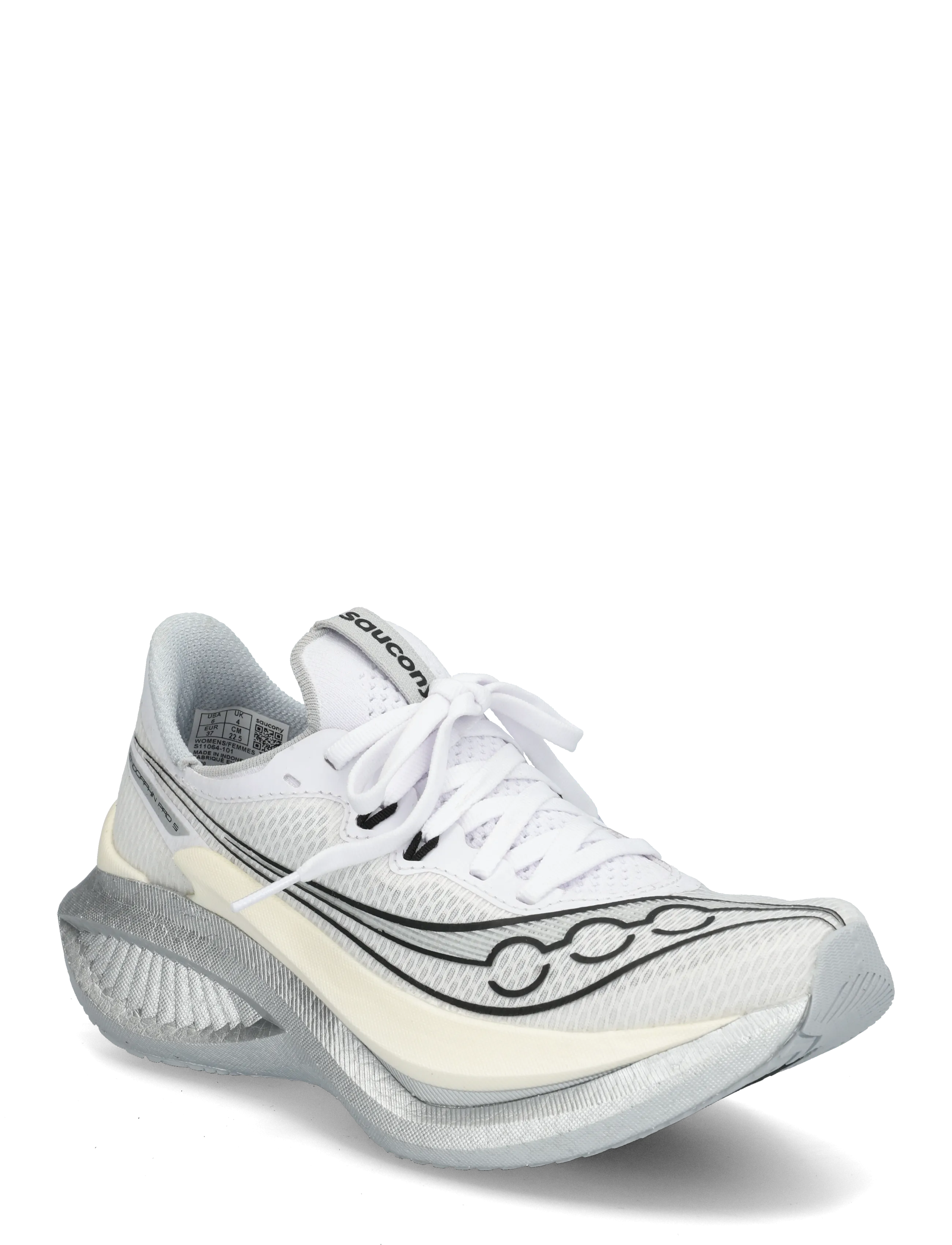 Saucony Endorphin Pro 5 Women - Løbesko - WHITE/BLACK / white