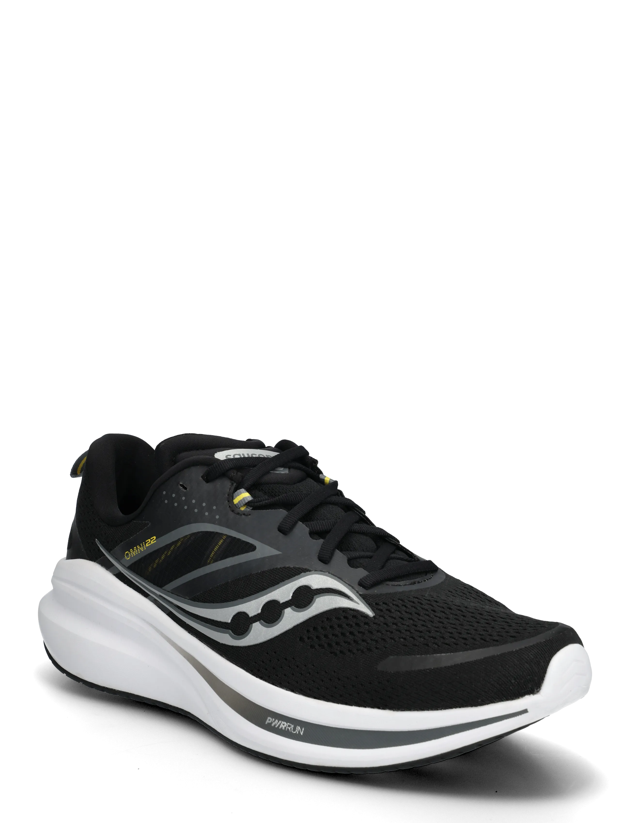 Saucony OMNI 22 WIDE - Sko - BLACK/WHITE / black