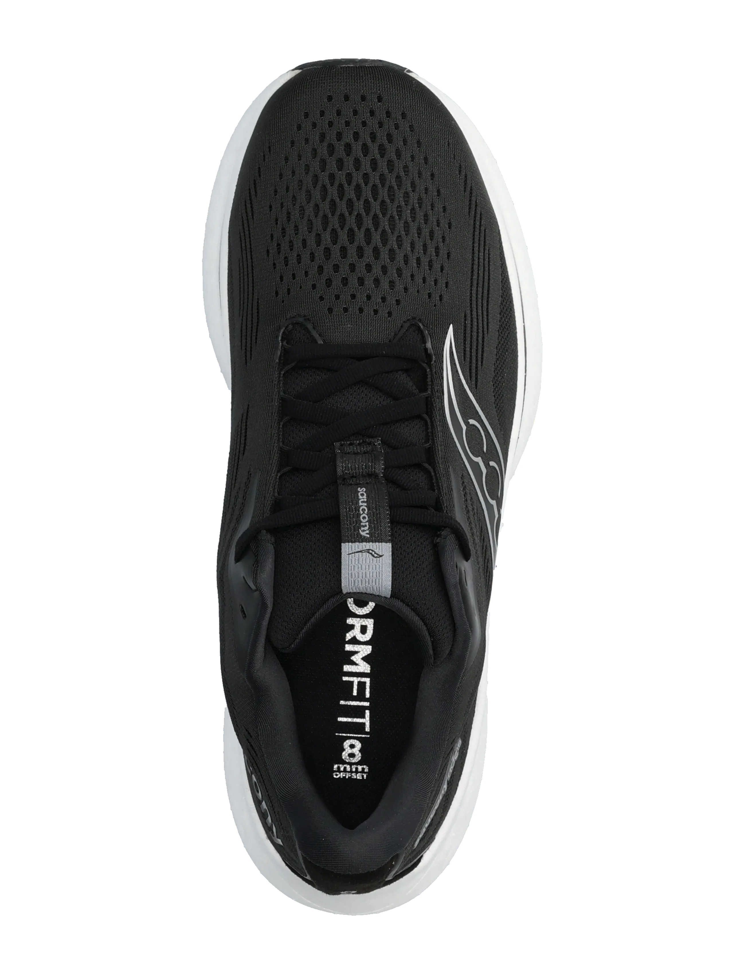 Saucony - RIDE 18 WIDE - buty do biegania - black/white - 3