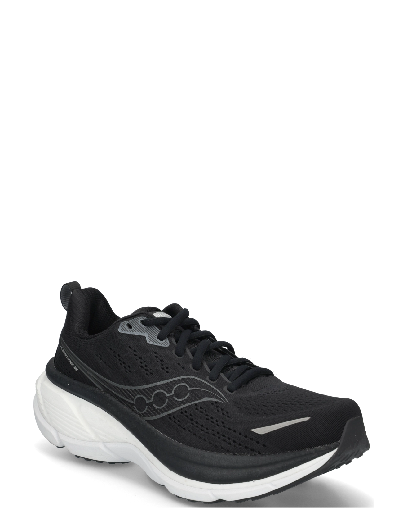 Saucony Hurricane 25 Wide Men - Shoes - BLACK/WHITE / black