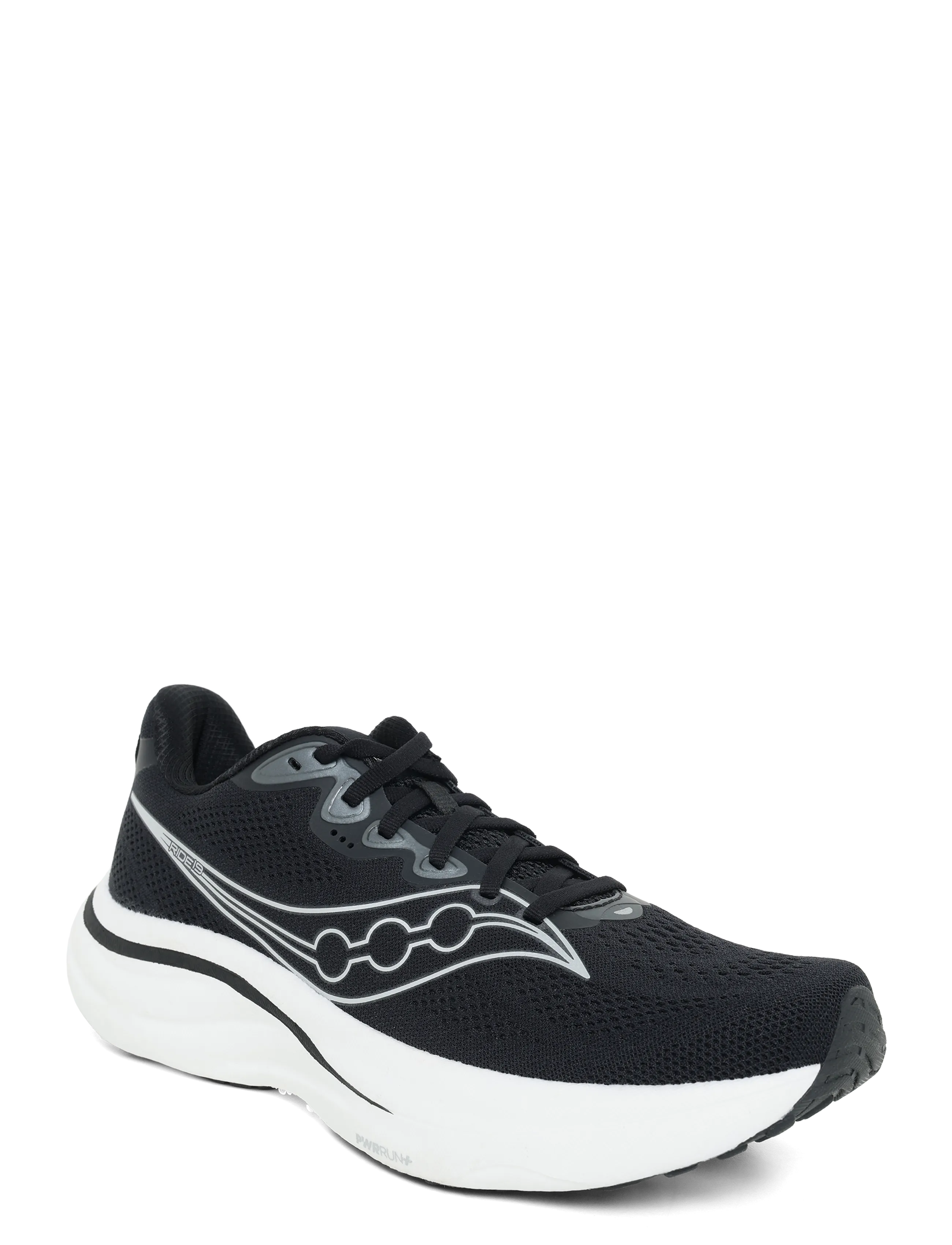 Saucony Ride 19, 46, Sport Schuhe, Schwarz - Running Männerswear