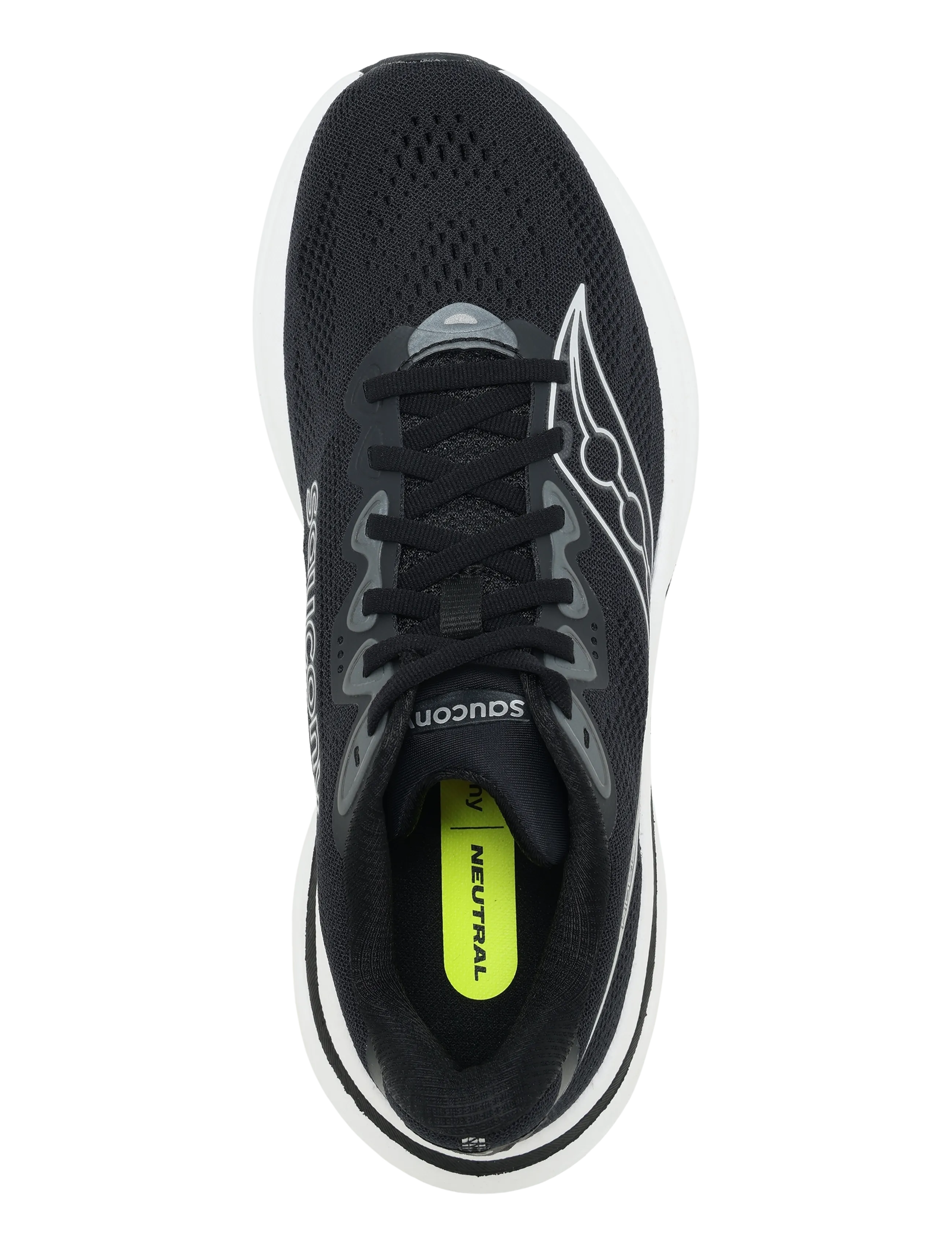 Saucony - RIDE 19 - running shoes - black/silver - 3