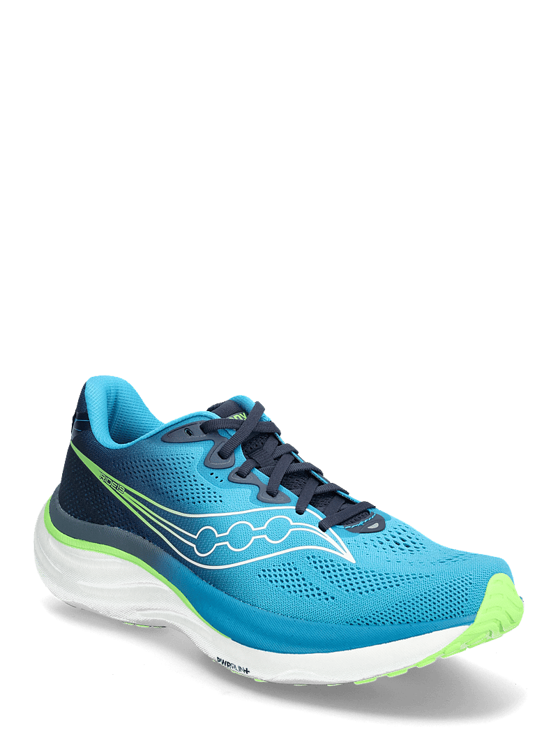 Saucony - RIDE 19 - løbesko - cobalt/slime - 0