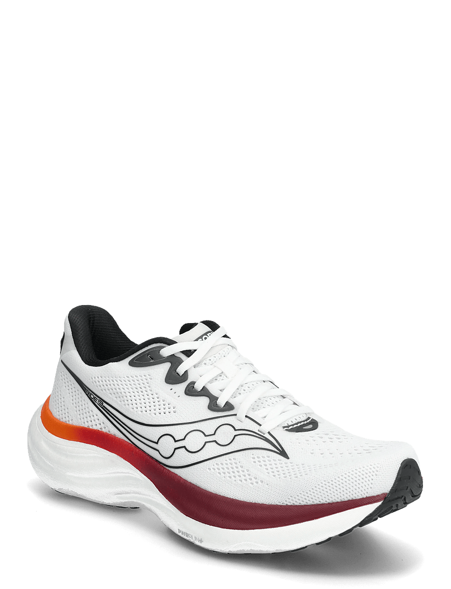 Saucony - RIDE 19 - laufschuhe - white/crimson - 0