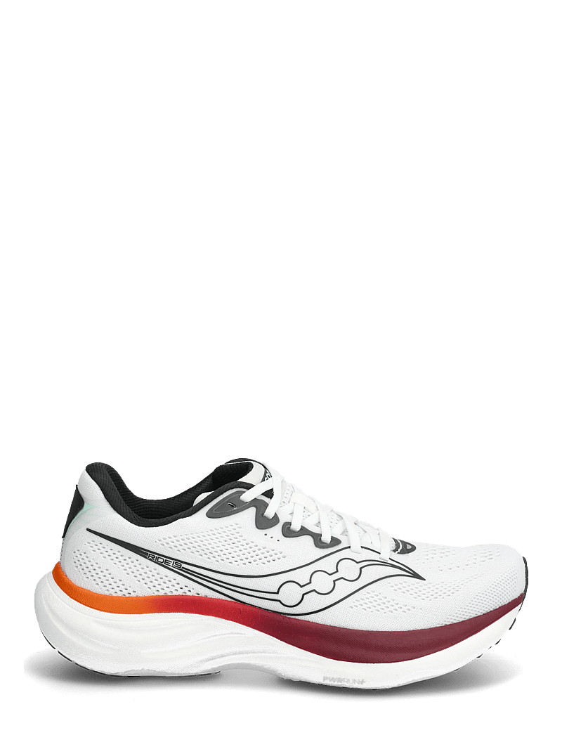 Saucony - RIDE 19 - løbesko - white/crimson - 1